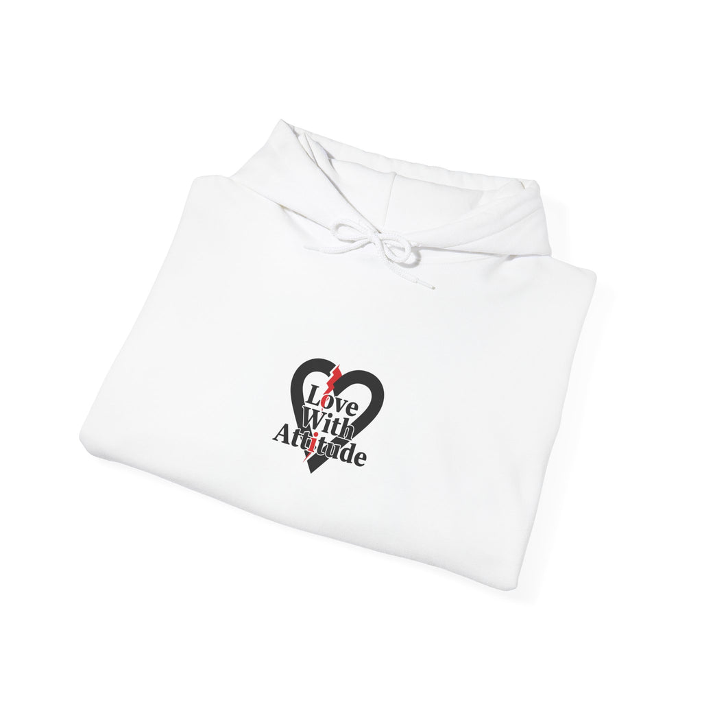 Chain Heart Graphic Hoodie | Minimalist Punk Heart, Modern Heart Design