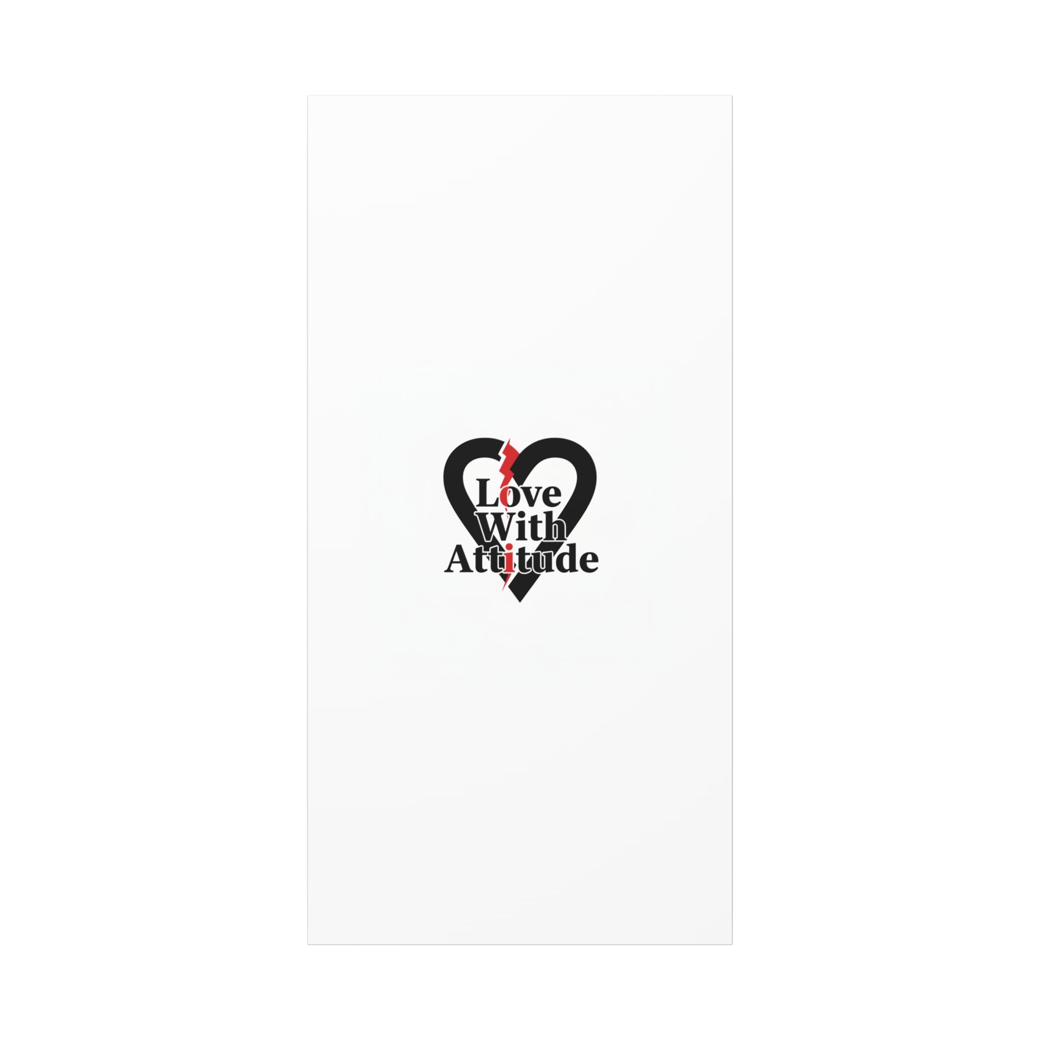 Chain Lightning Heart Canvas | punk heart, minimalist love icon