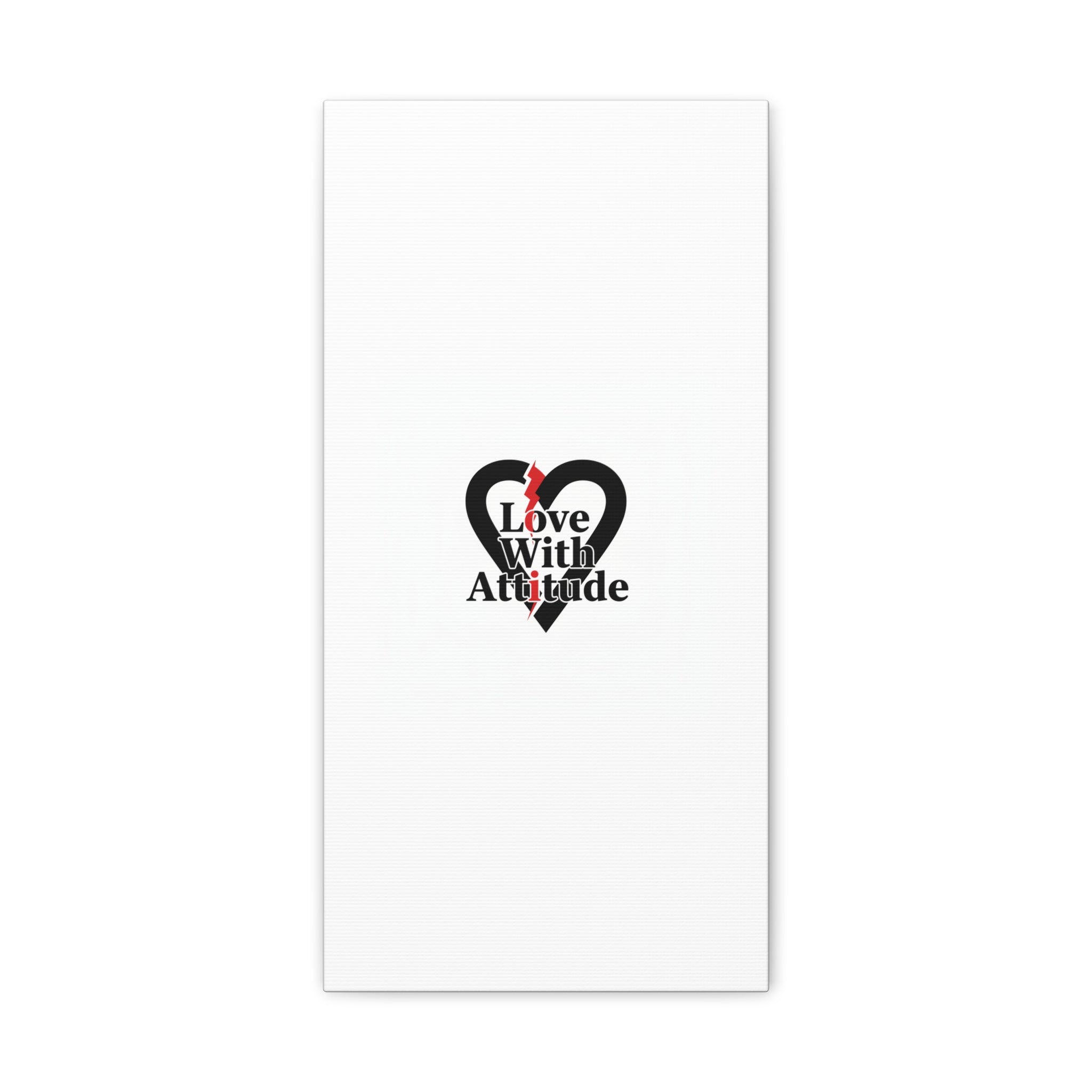 Chain Lightning Heart Canvas | punk heart, minimalist love icon