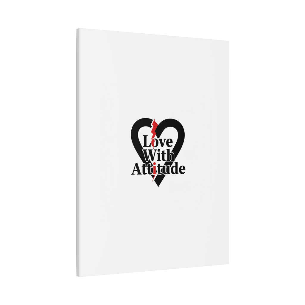 Chain Lightning Heart Canvas | punk heart, minimalist love icon