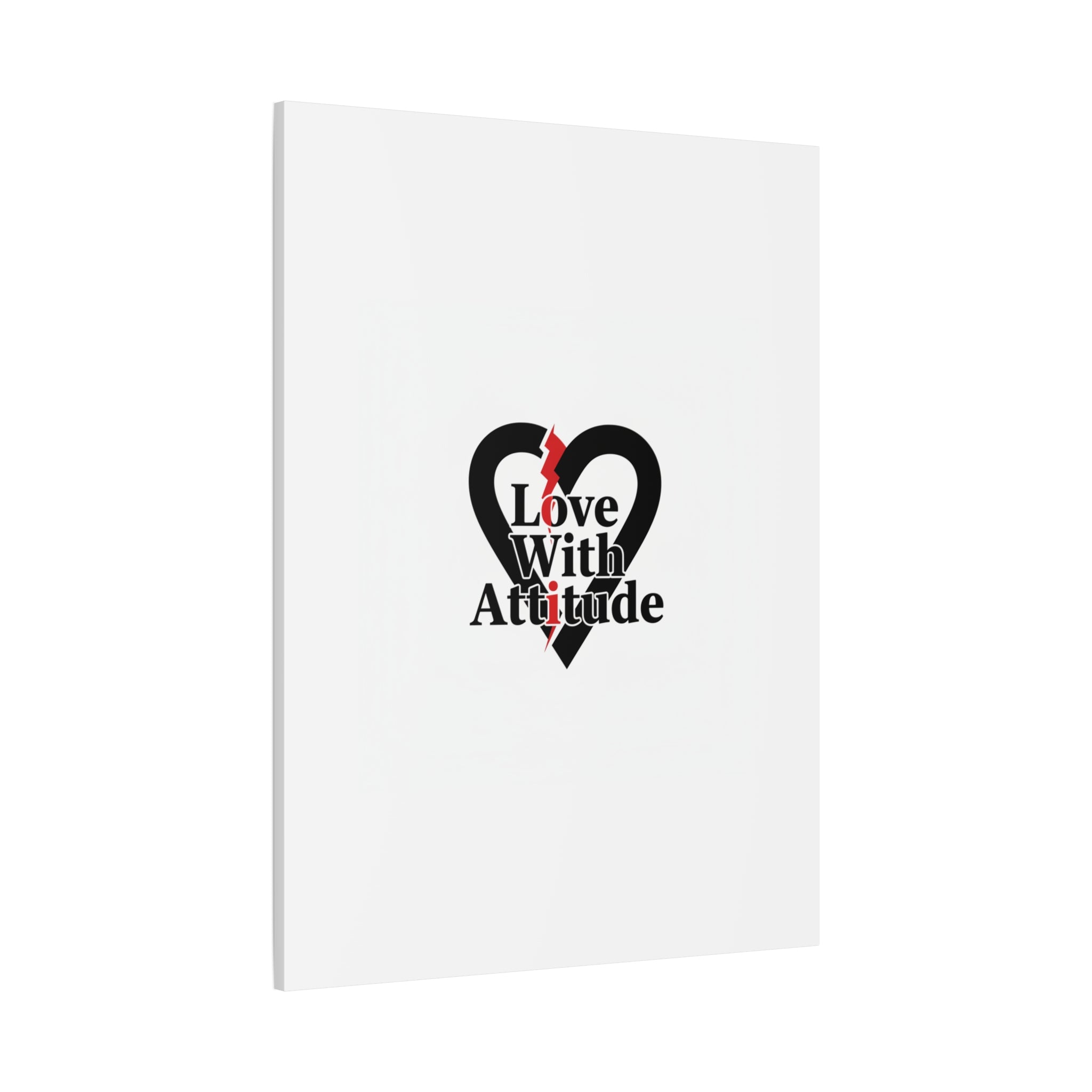 Chain Lightning Heart Canvas | punk heart, minimalist love icon