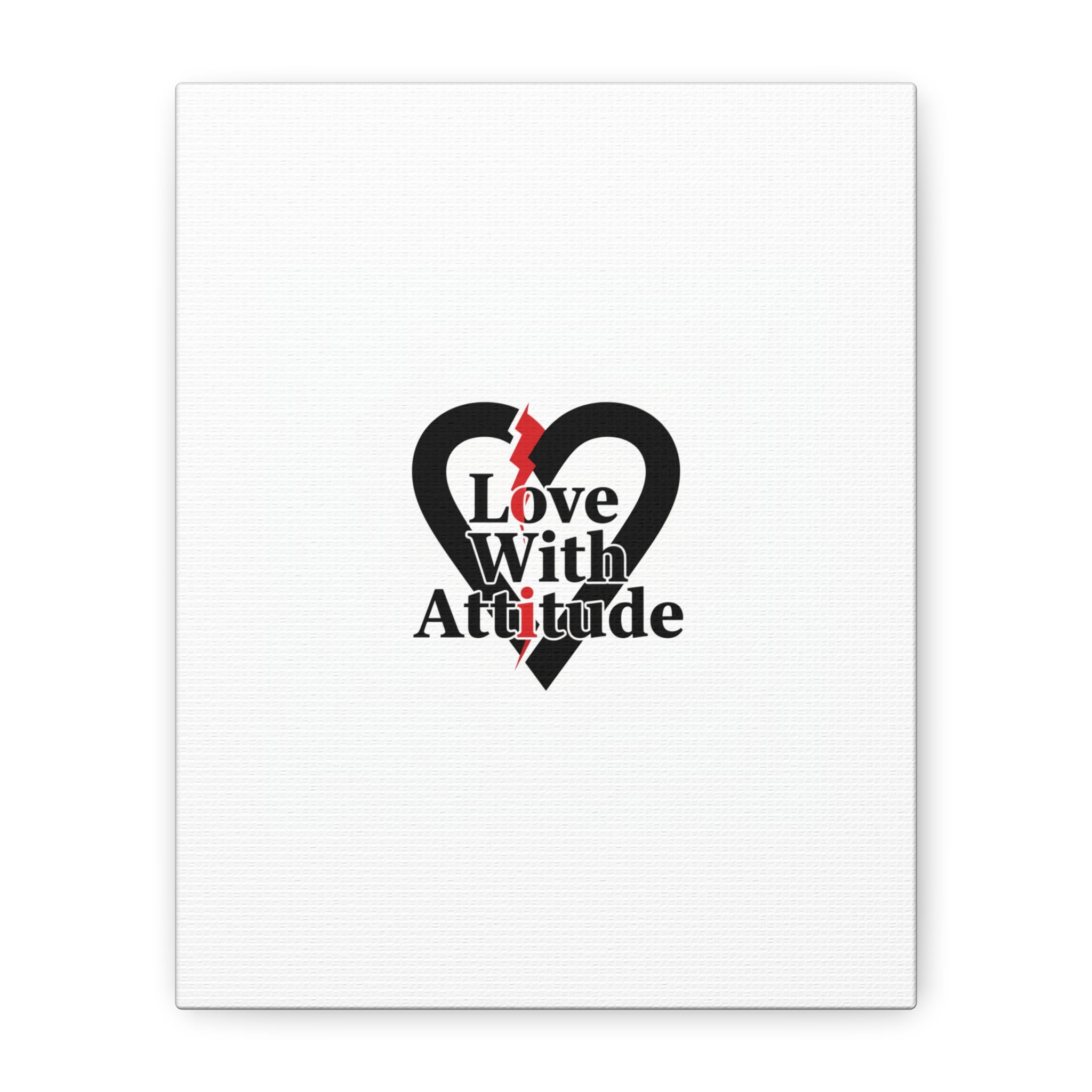 Chain Lightning Heart Canvas | punk heart, minimalist love icon