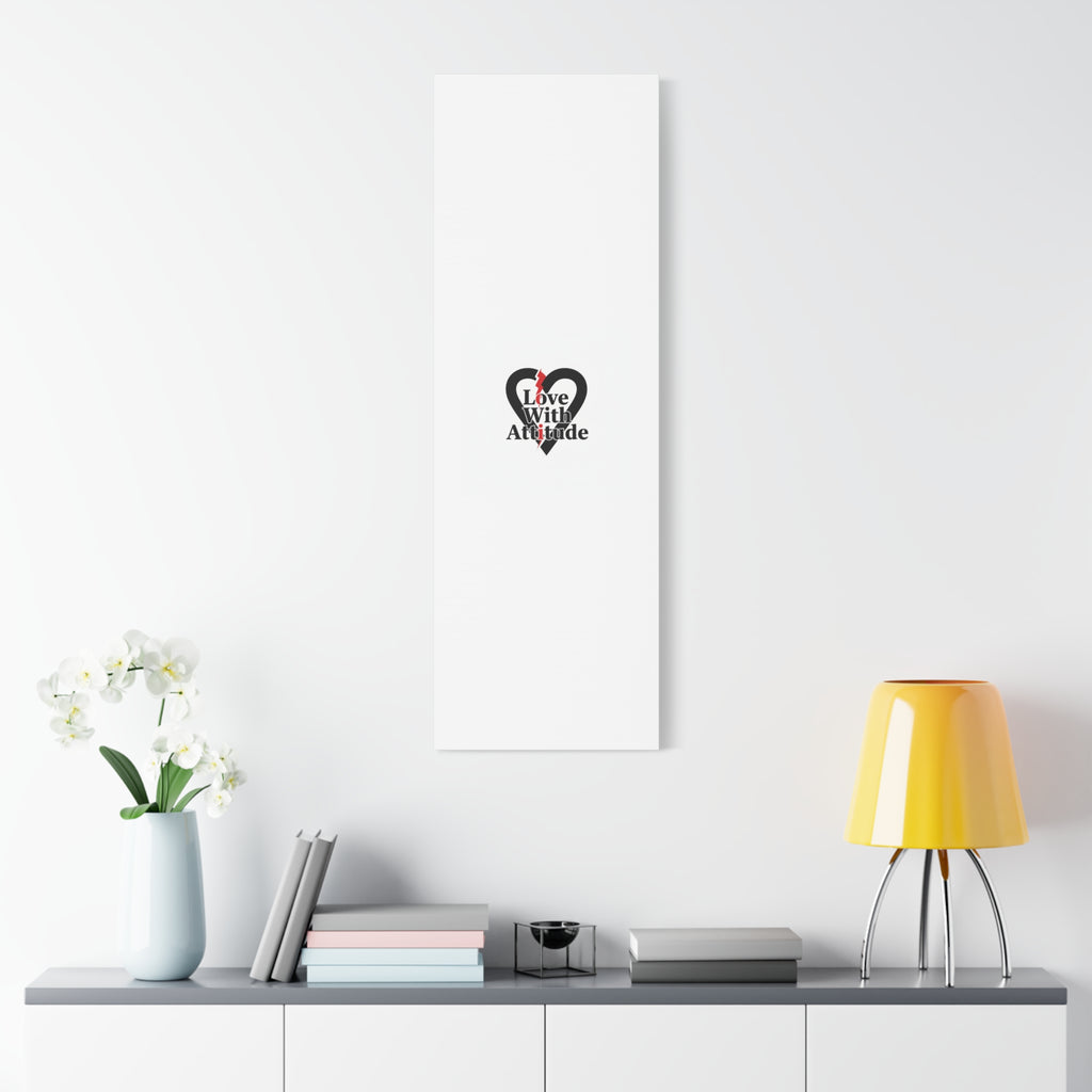 Chain Lightning Heart Canvas | punk heart, minimalist love icon
