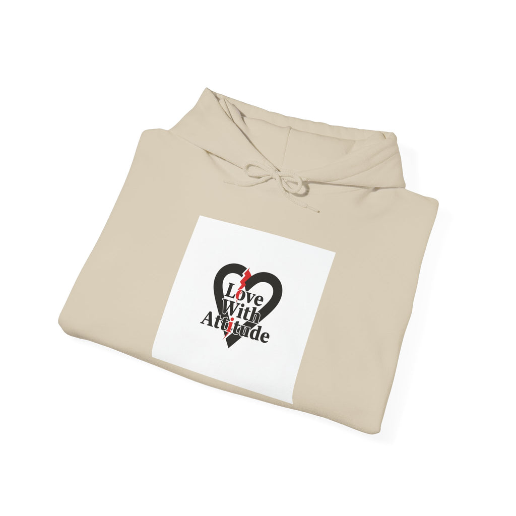 Chain Heart Graphic Hoodie | Minimalist Punk Heart, Modern Heart Design