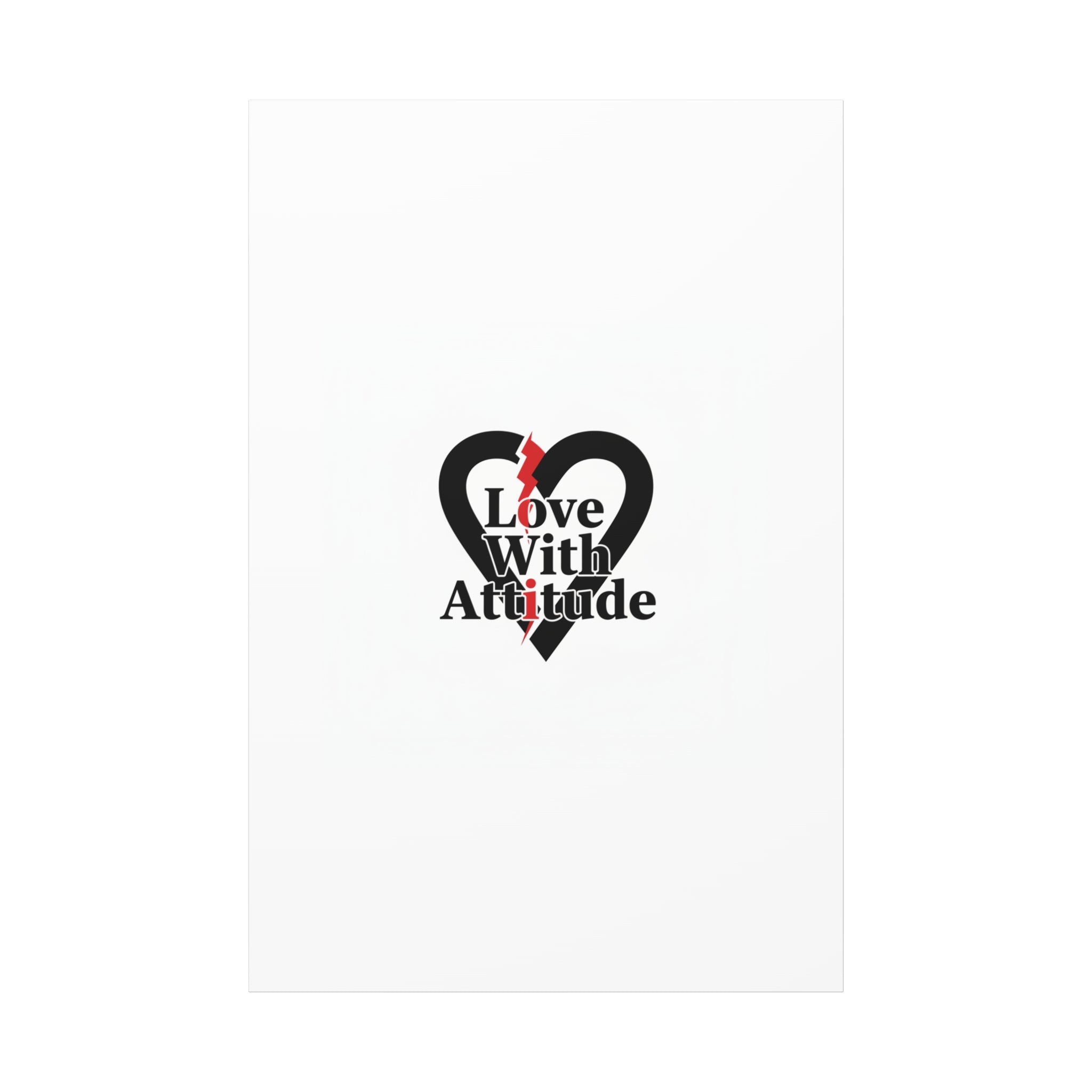 Chain Lightning Heart Canvas | punk heart, minimalist love icon