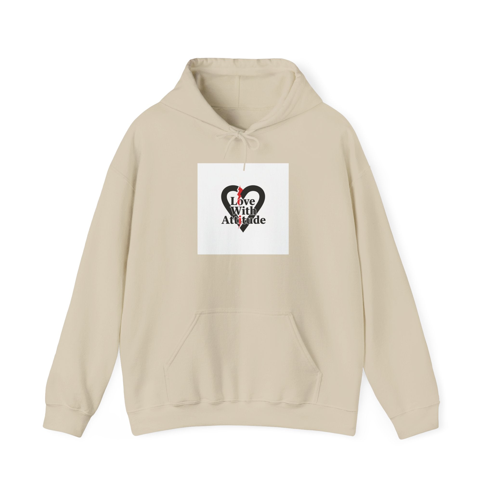 Chain Heart Graphic Hoodie | Minimalist Punk Heart, Modern Heart Design