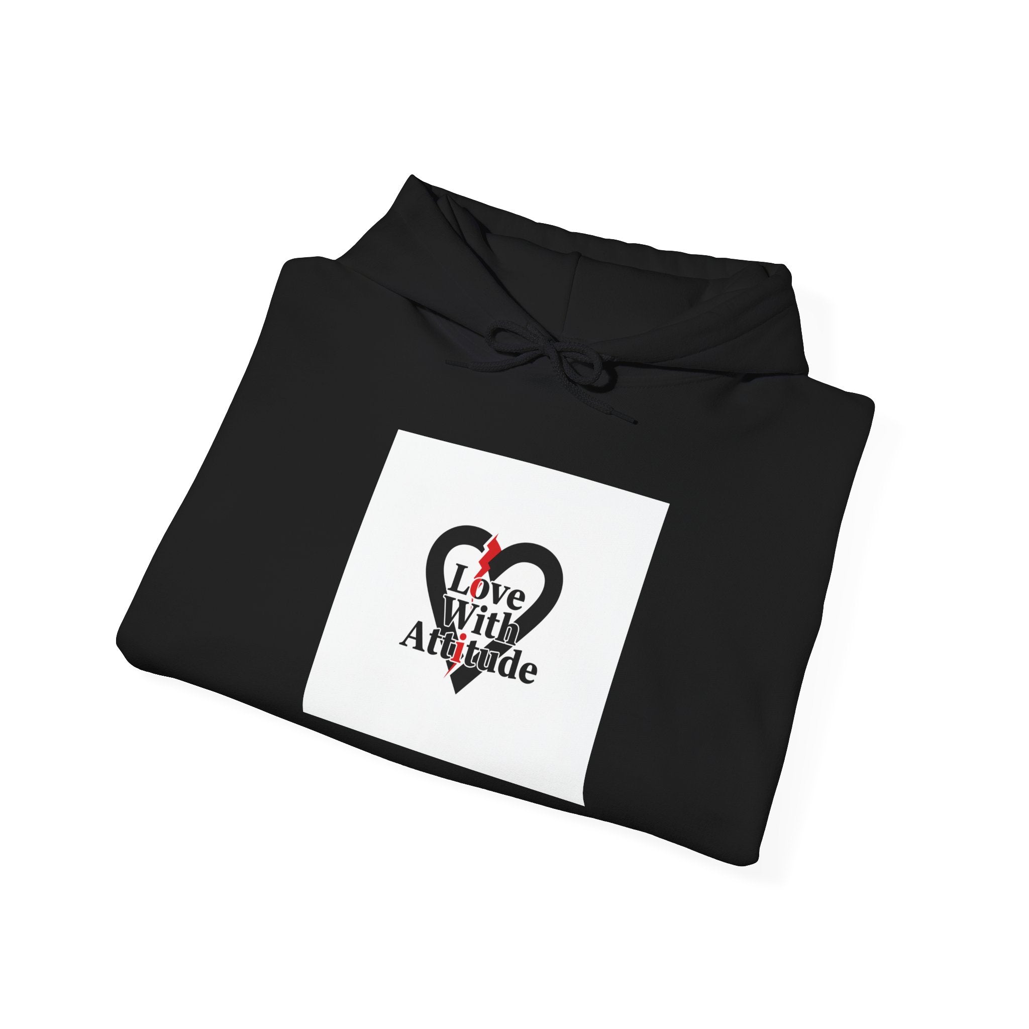 Chain Heart Graphic Hoodie | Minimalist Punk Heart, Modern Heart Design
