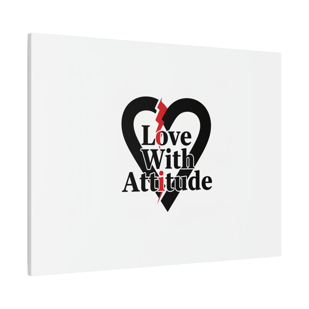 Chain Lightning Heart Canvas | punk heart, minimalist love icon