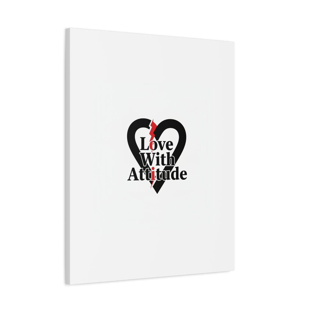 Chain Lightning Heart Canvas | punk heart, minimalist love icon