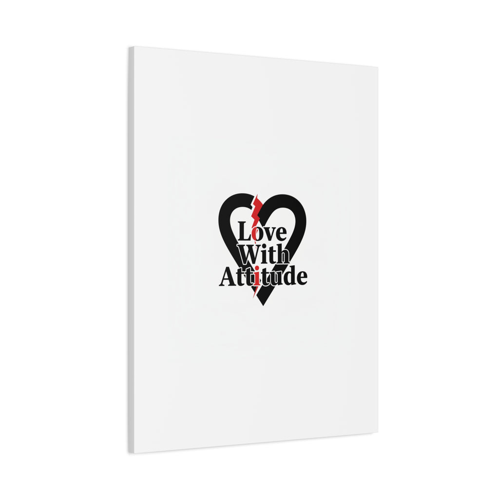 Chain Lightning Heart Canvas | punk heart, minimalist love icon