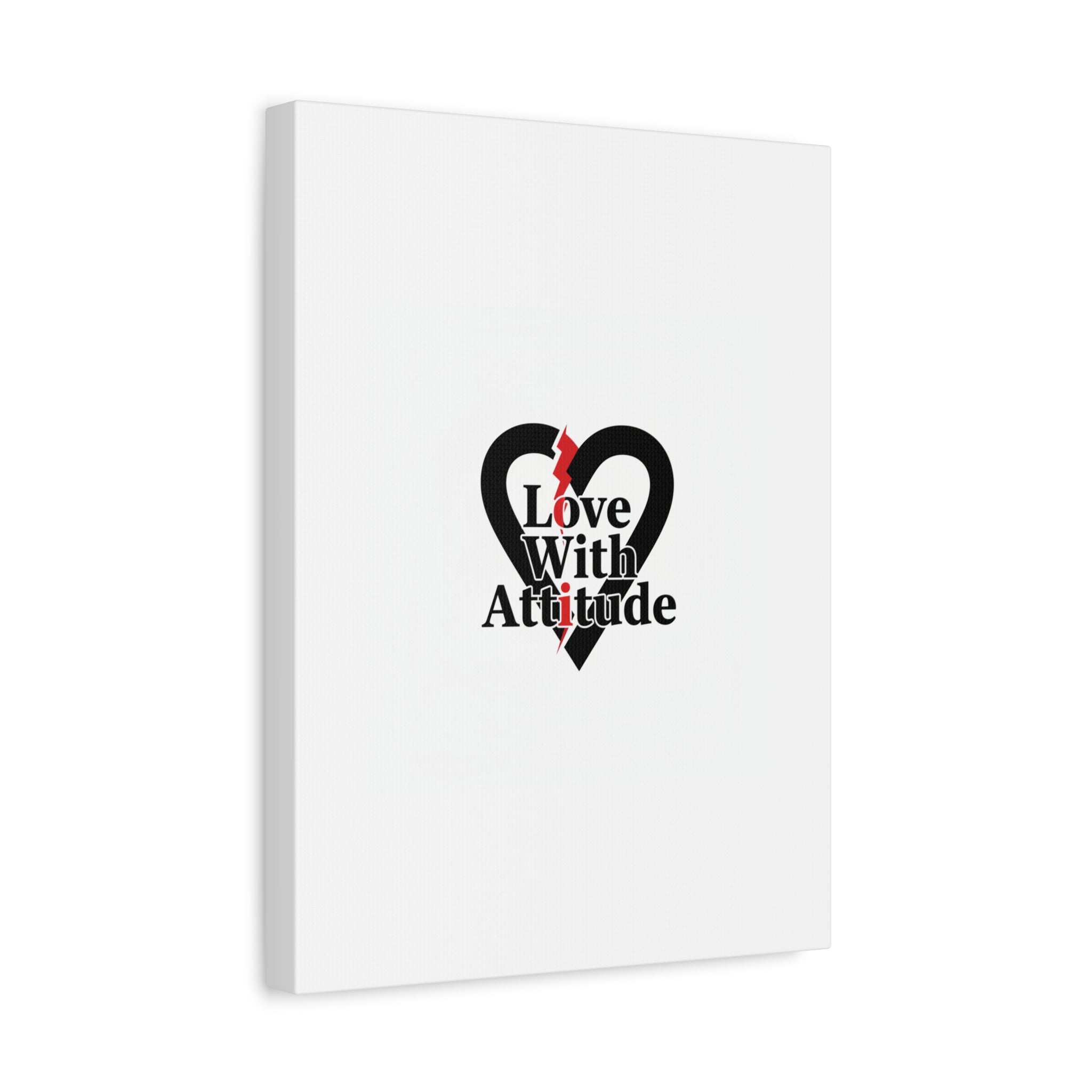 Chain Lightning Heart Canvas | punk heart, minimalist love icon