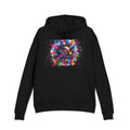 Psychedelic Color Burst Hoodie – Livlig abstrakt spiraldesign