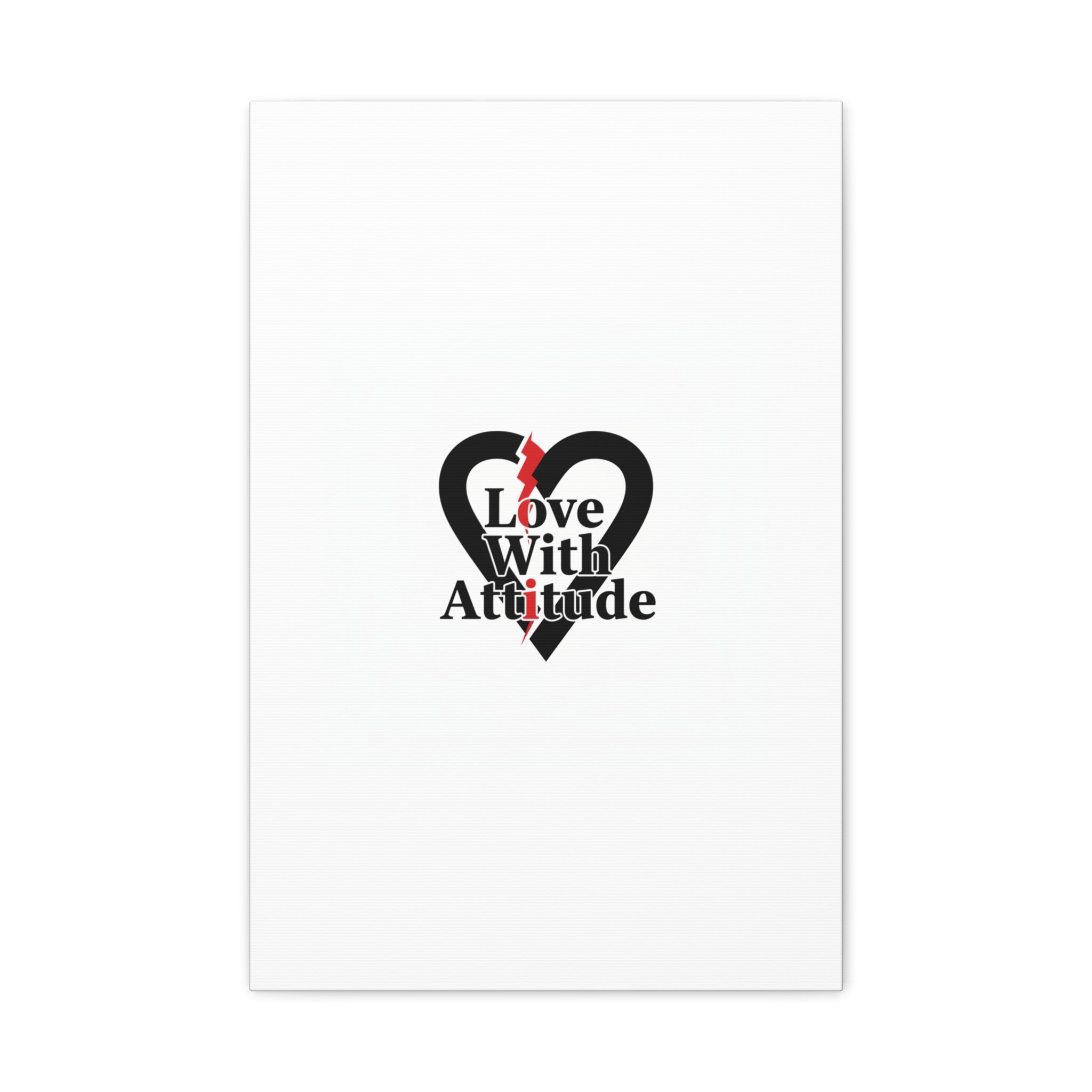 Chain Lightning Heart Canvas | punk heart, minimalist love icon