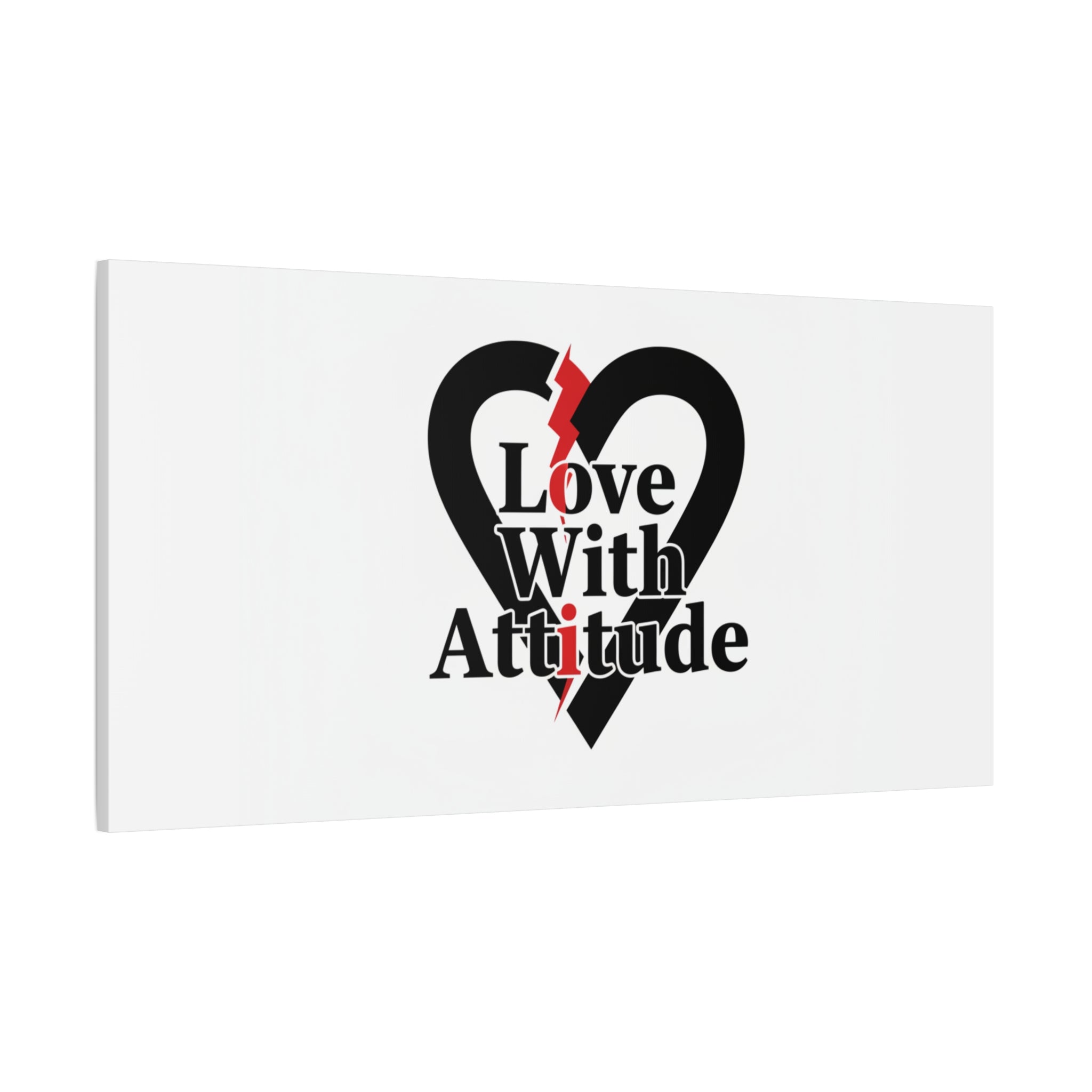 Chain Lightning Heart Canvas | punk heart, minimalist love icon