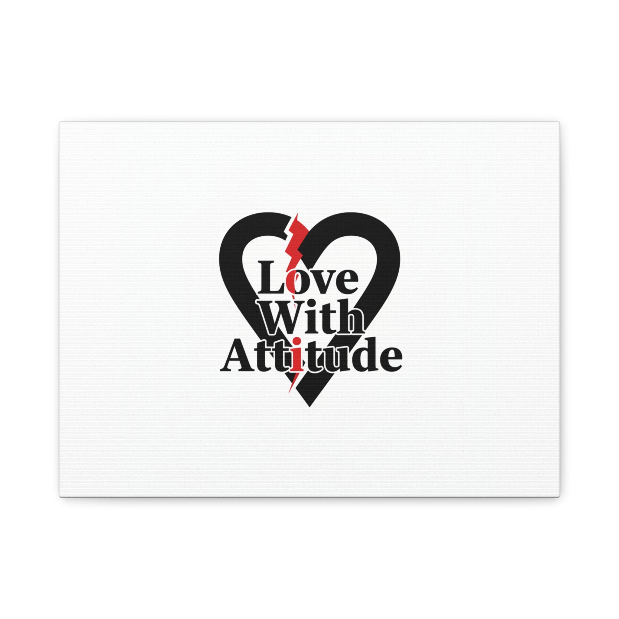 Chain Lightning Heart Canvas | punk heart, minimalist love icon