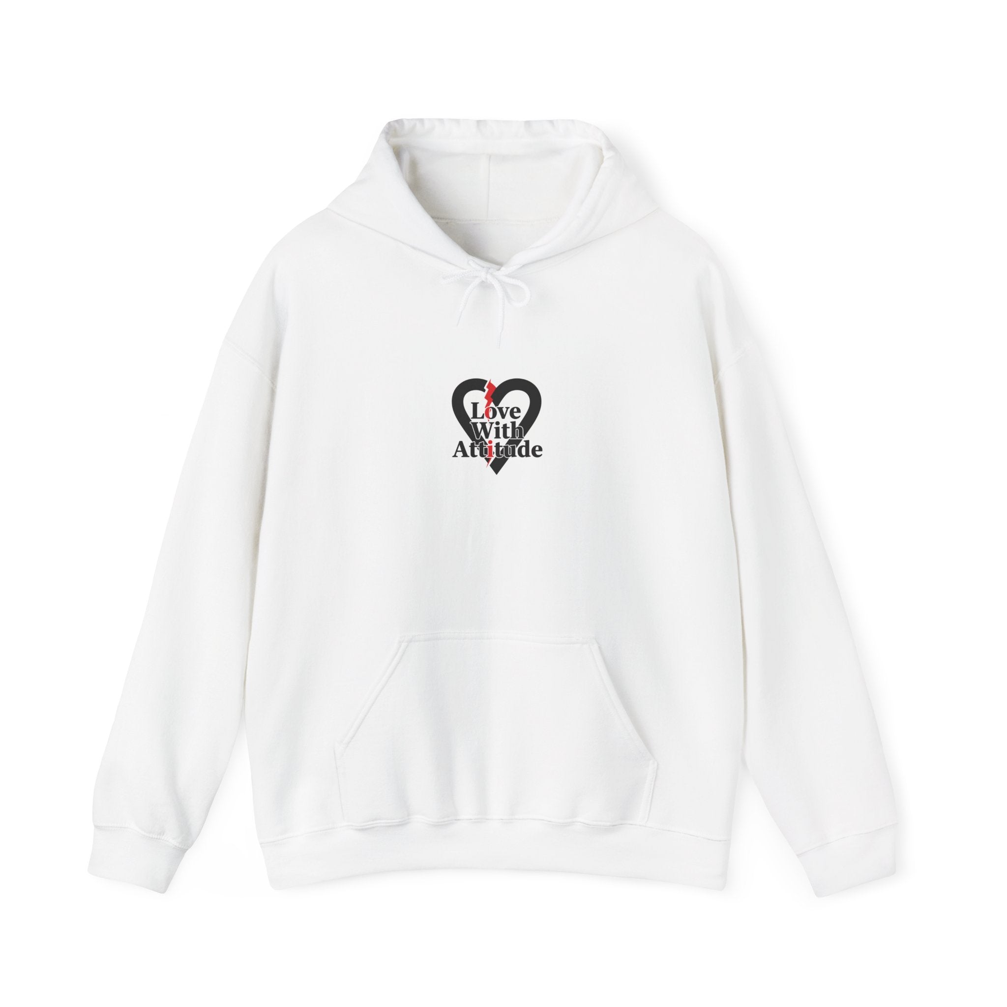 Chain Heart Graphic Hoodie | Minimalist Punk Heart, Modern Heart Design