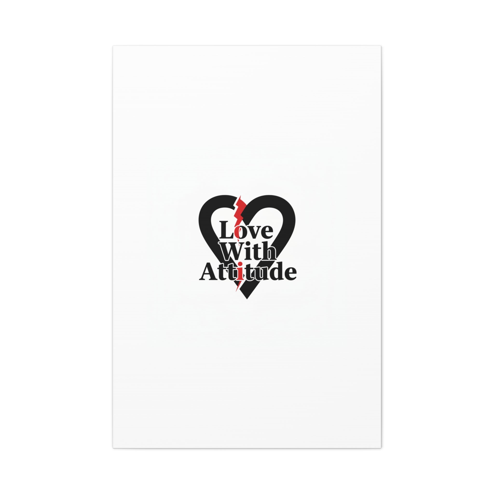 Chain Lightning Heart Canvas | punk heart, minimalist love icon