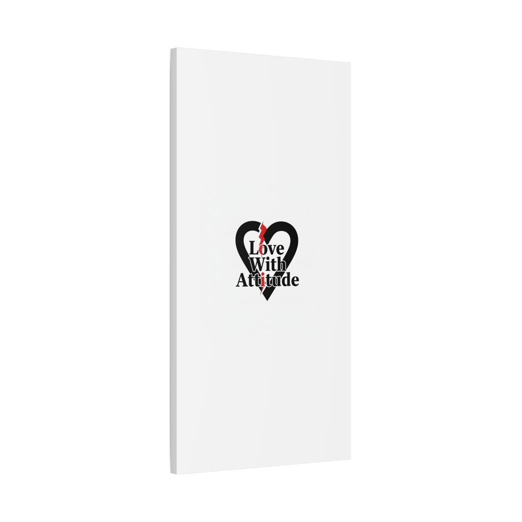 Chain Lightning Heart Canvas | punk heart, minimalist love icon