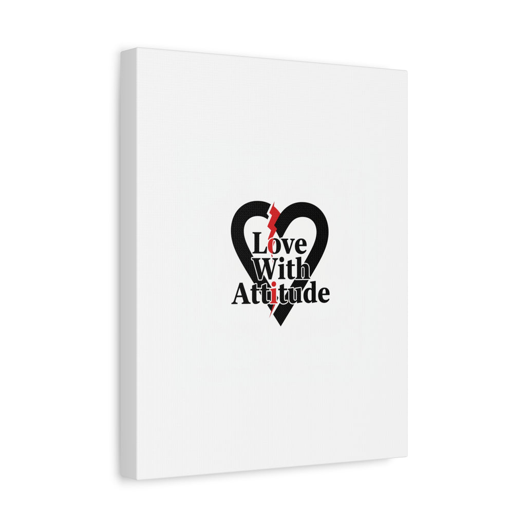 Chain Lightning Heart Canvas | punk heart, minimalist love icon
