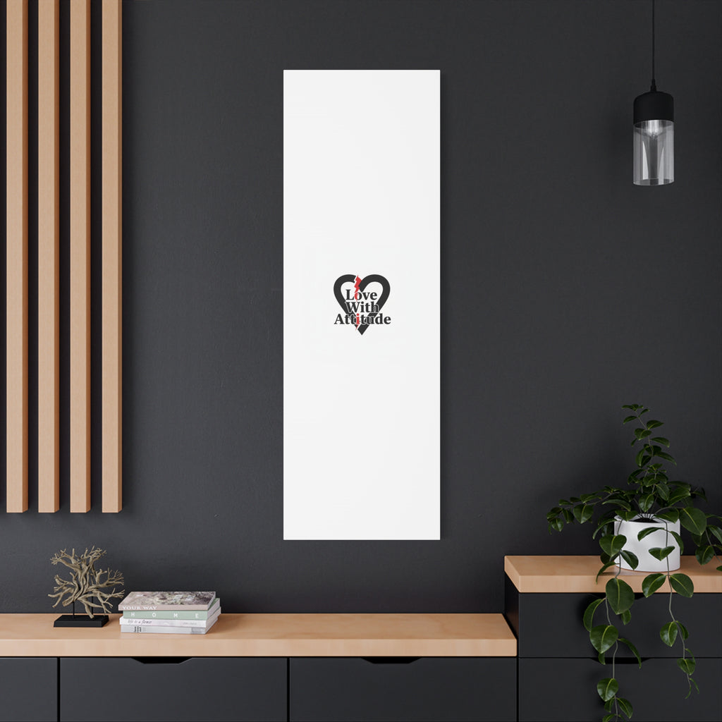 Chain Lightning Heart Canvas | punk heart, minimalist love icon