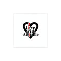 Love With Attitude Kiss-Cut Stickers | alternative heart, minimalist love icon