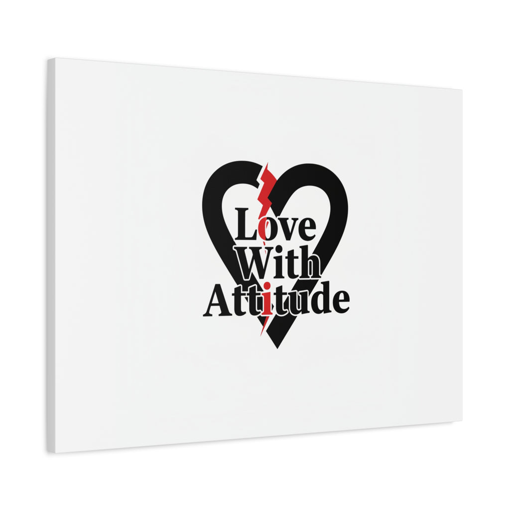 Chain Lightning Heart Canvas | punk heart, minimalist love icon