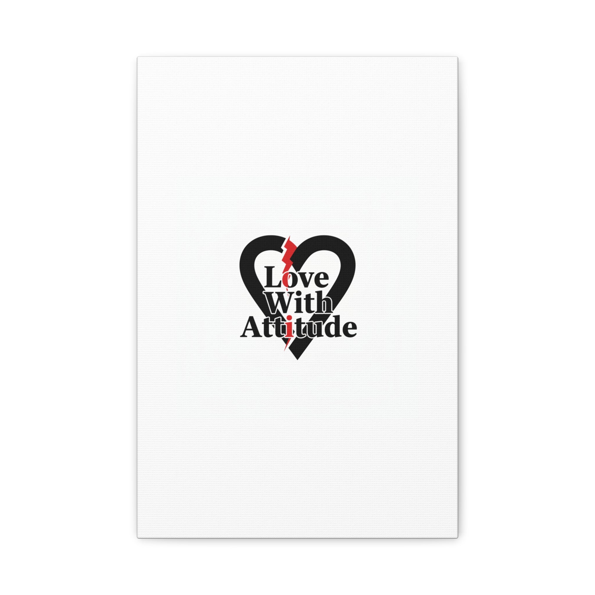 Chain Lightning Heart Canvas | punk heart, minimalist love icon
