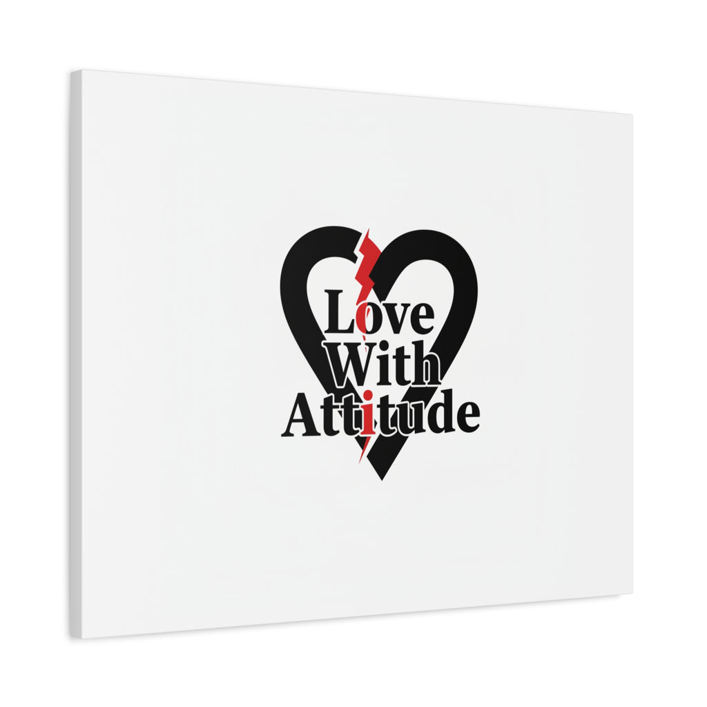 Chain Lightning Heart Canvas | punk heart, minimalist love icon