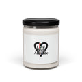Punk Heart Graphic Candle, Soy Jar | Minimalist Chain Heart, Modern Love Icon