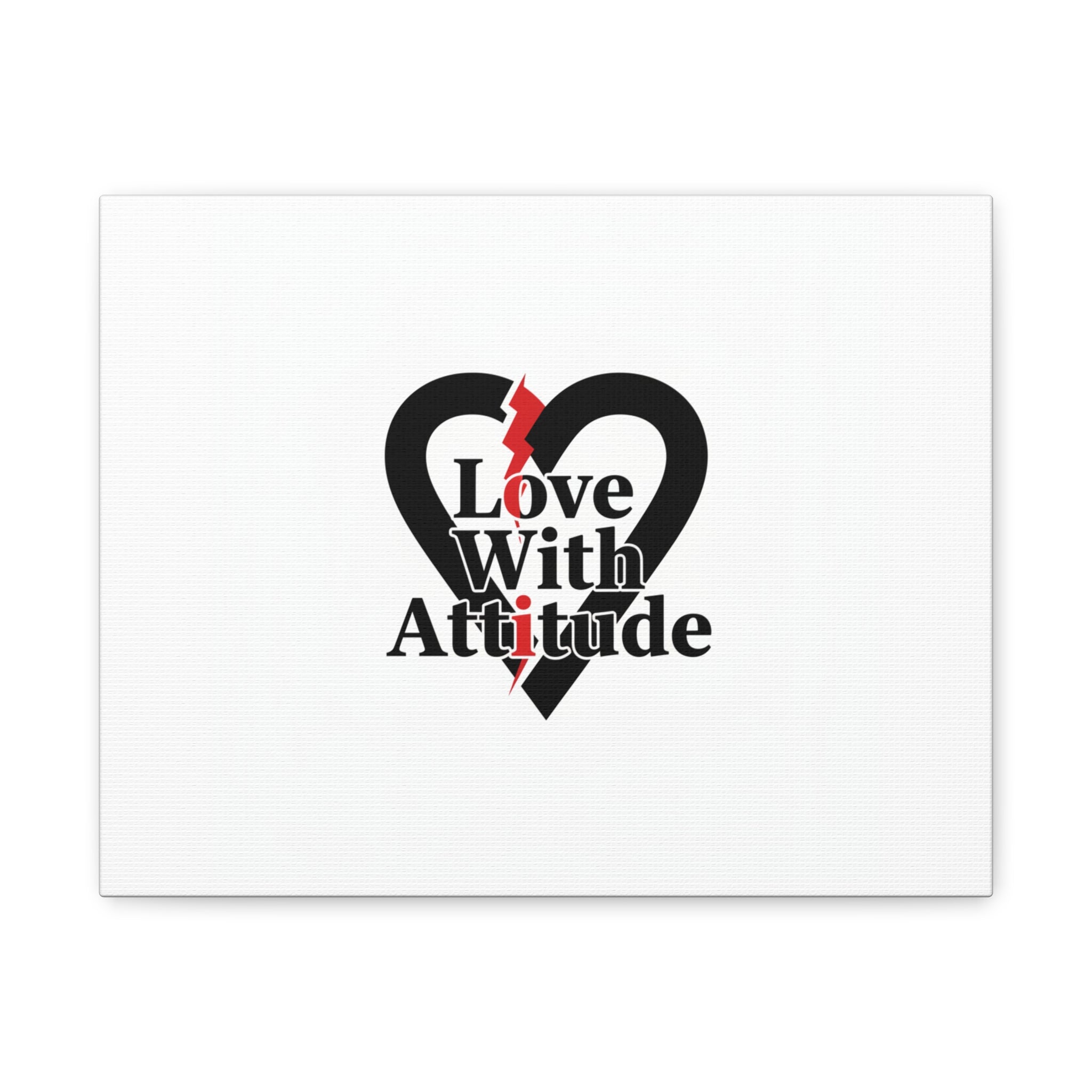 Chain Lightning Heart Canvas | punk heart, minimalist love icon