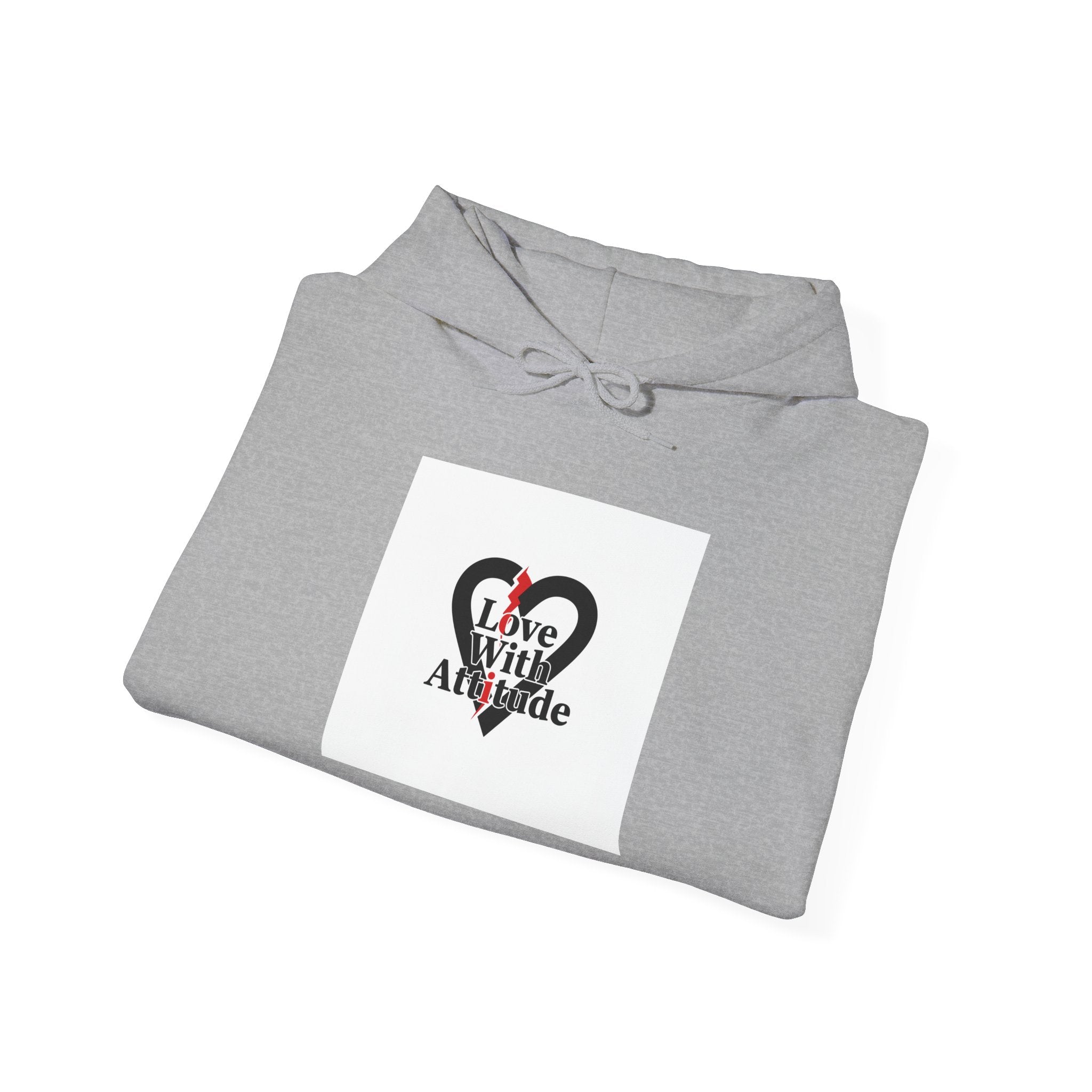 Chain Heart Graphic Hoodie | Minimalist Punk Heart, Modern Heart Design