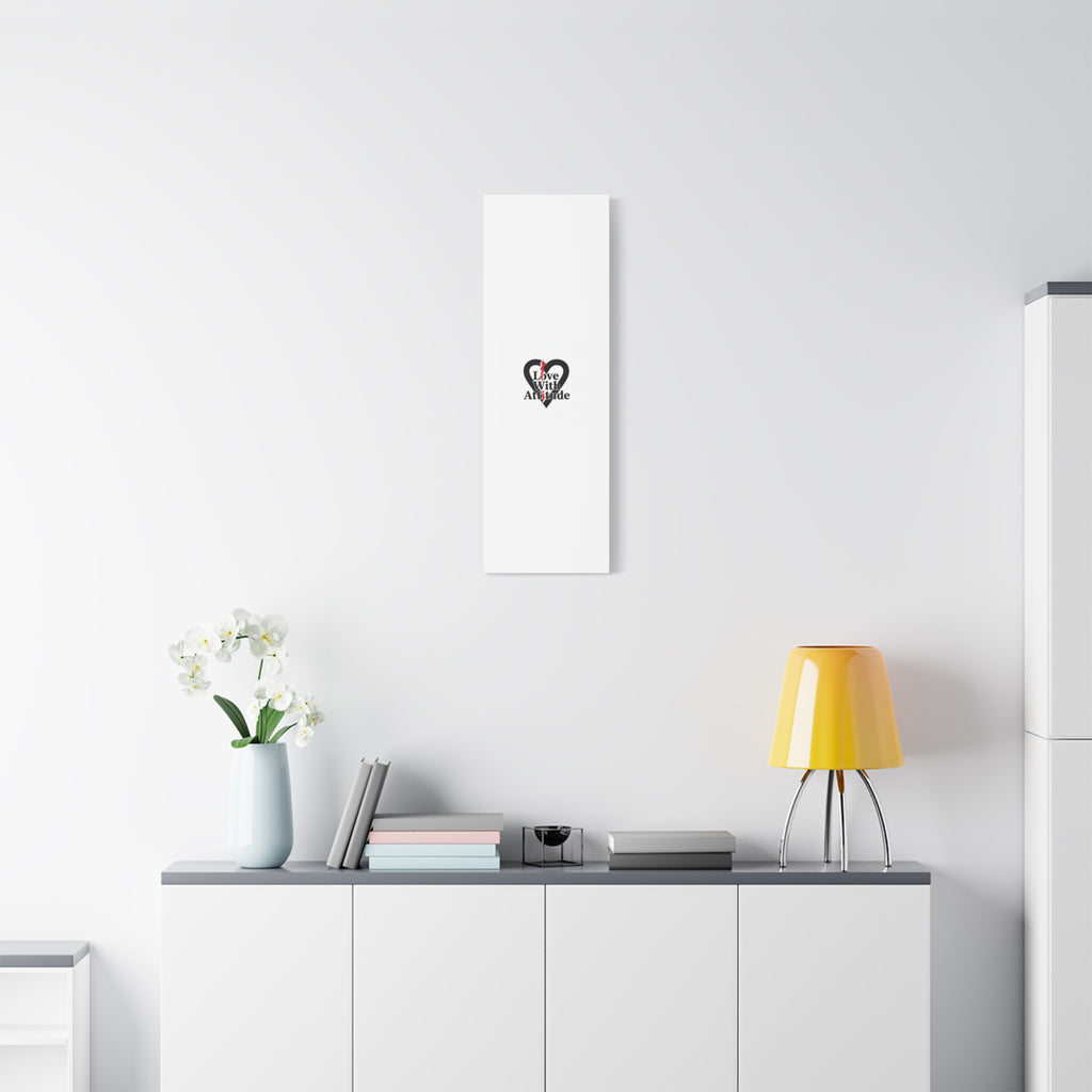 Chain Lightning Heart Canvas | punk heart, minimalist love icon