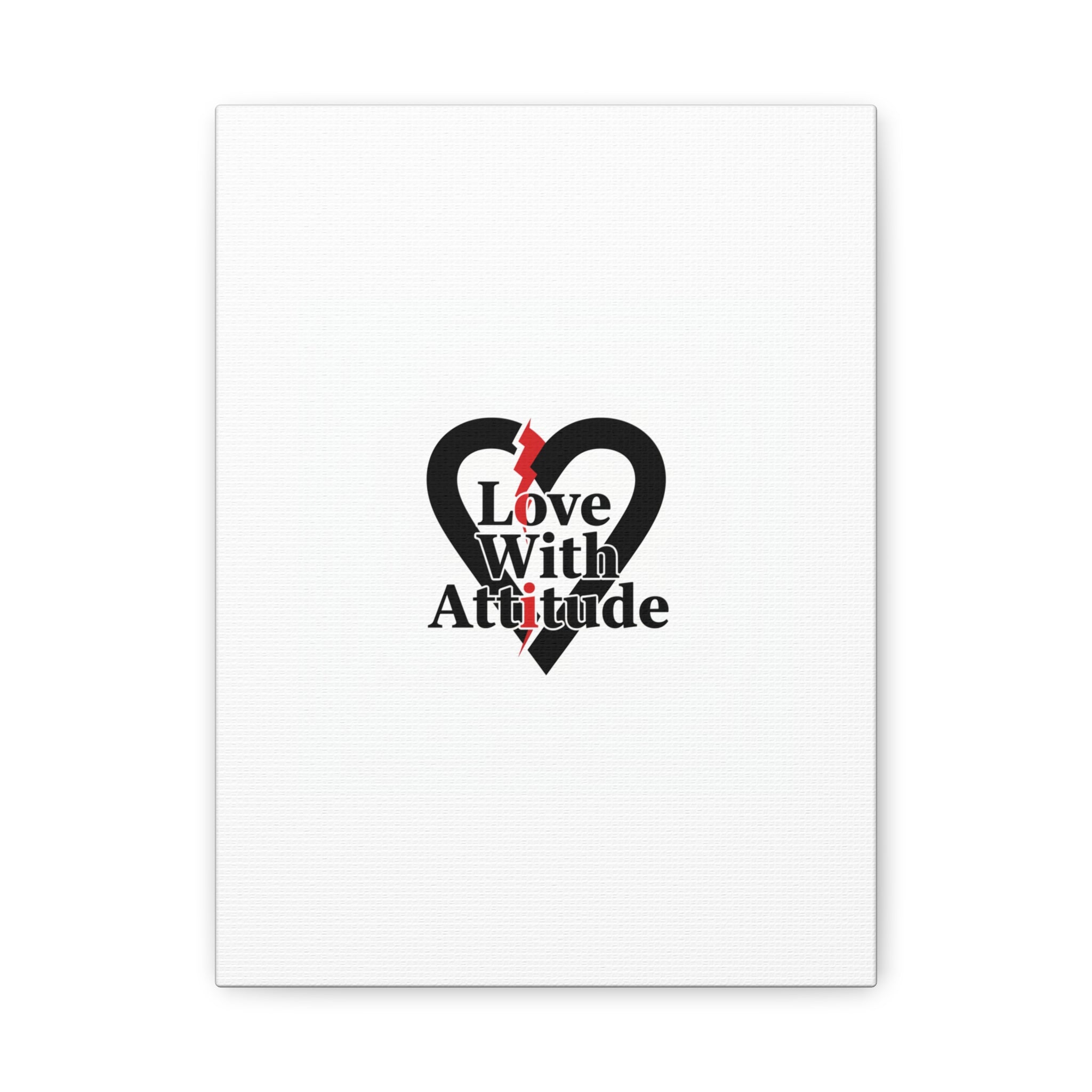 Chain Lightning Heart Canvas | punk heart, minimalist love icon