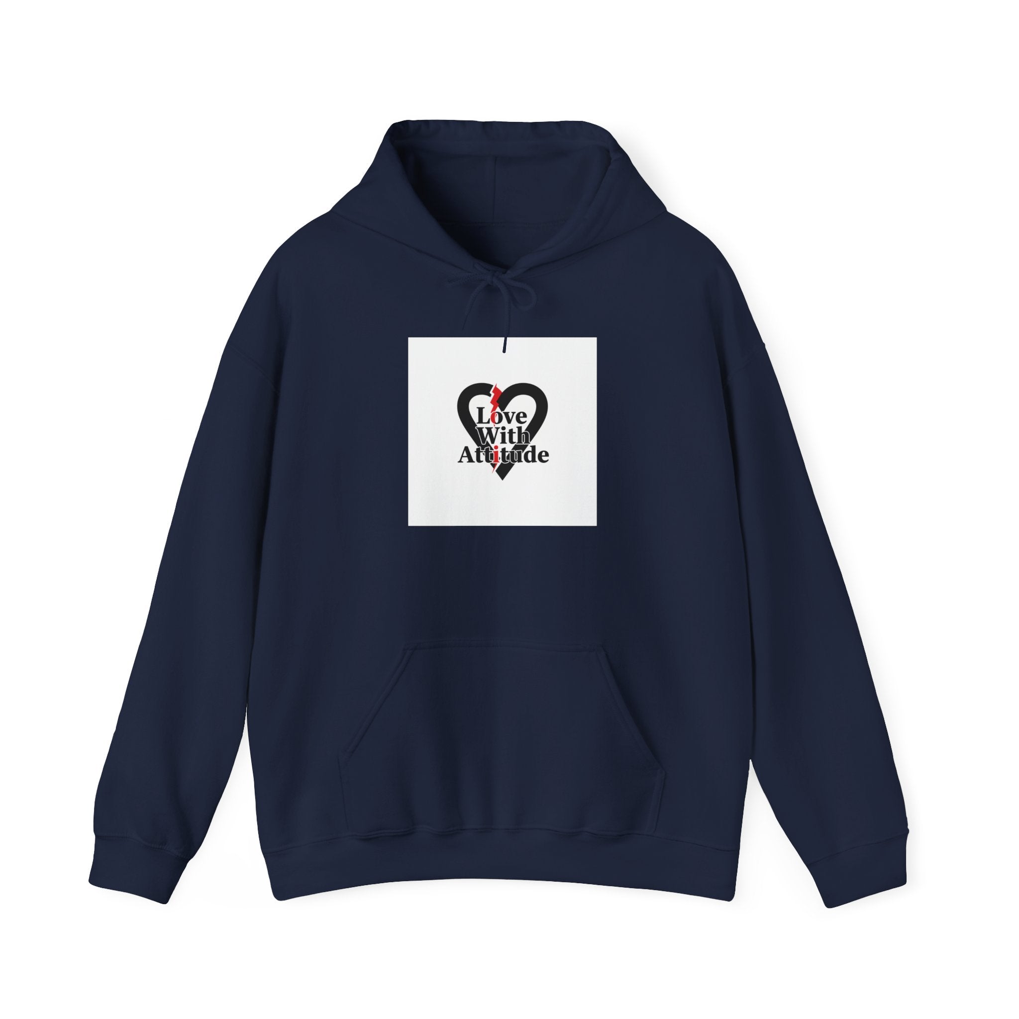 Chain Heart Graphic Hoodie | Minimalist Punk Heart, Modern Heart Design