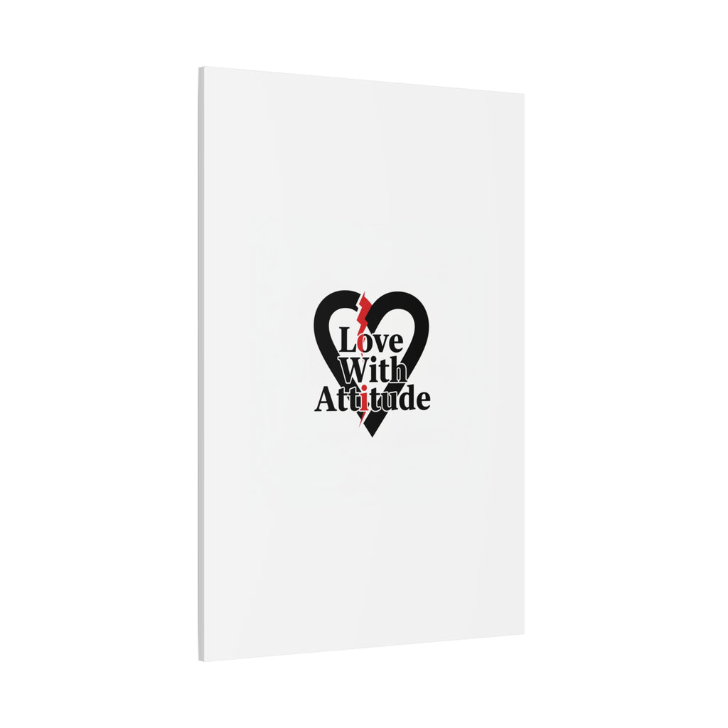 Chain Lightning Heart Canvas | punk heart, minimalist love icon