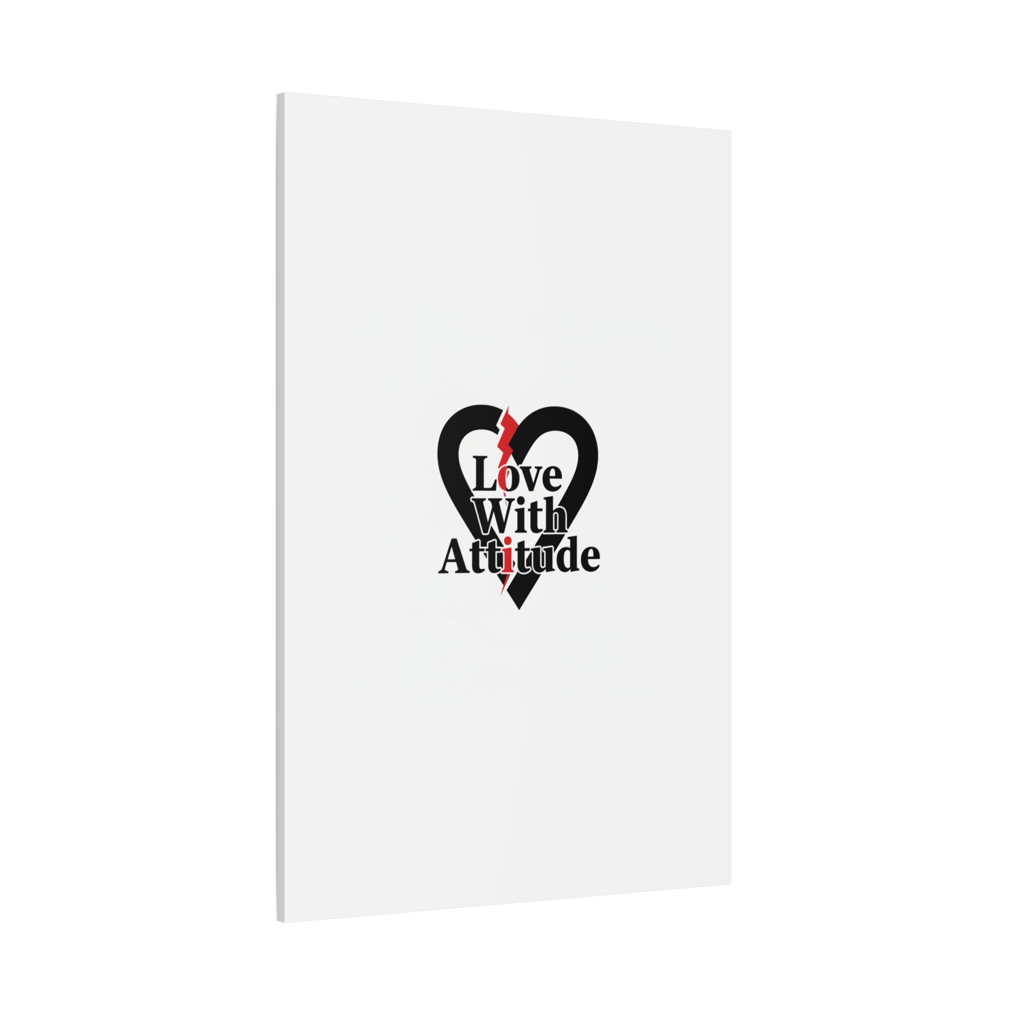 Chain Lightning Heart Canvas | punk heart, minimalist love icon