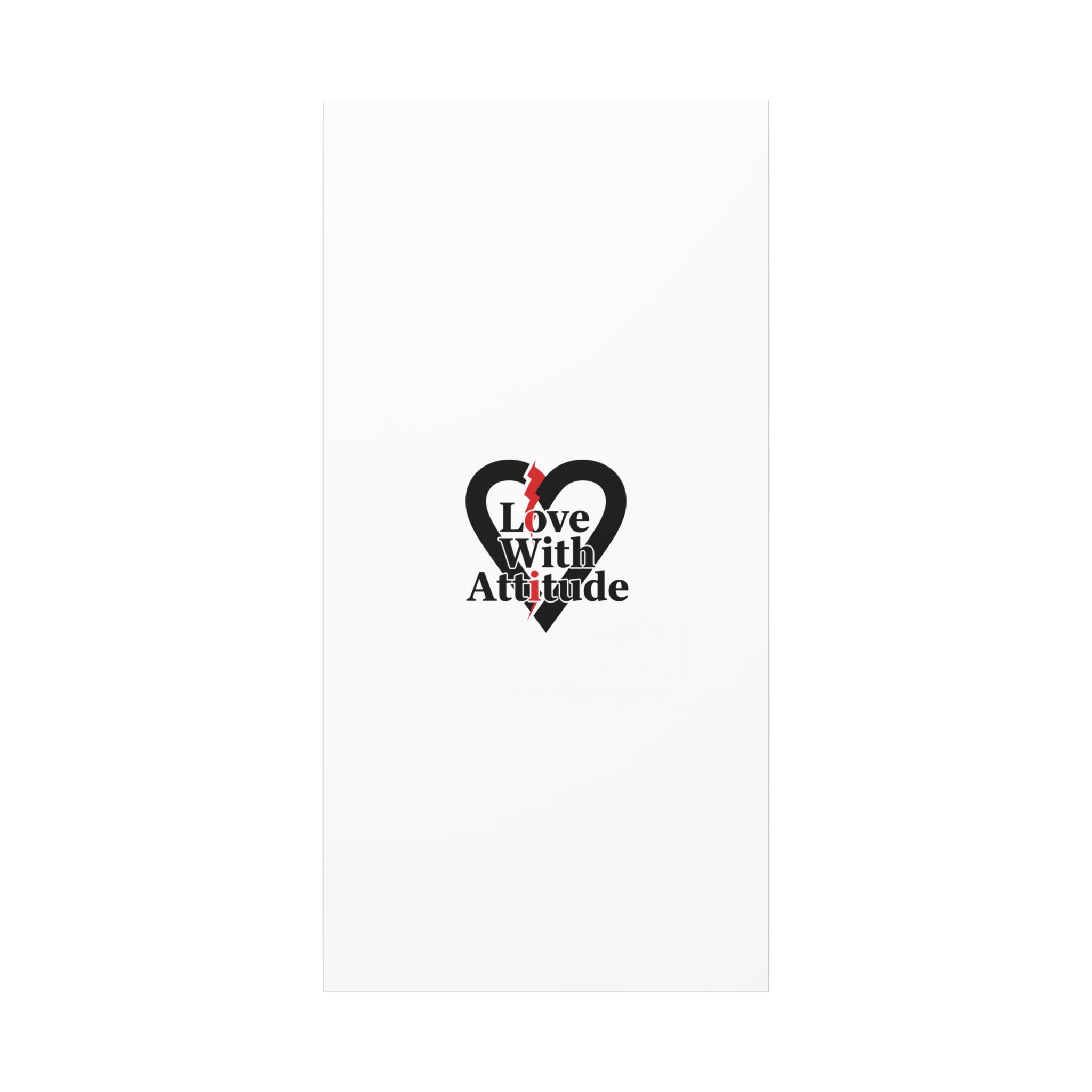 Chain Lightning Heart Canvas | punk heart, minimalist love icon