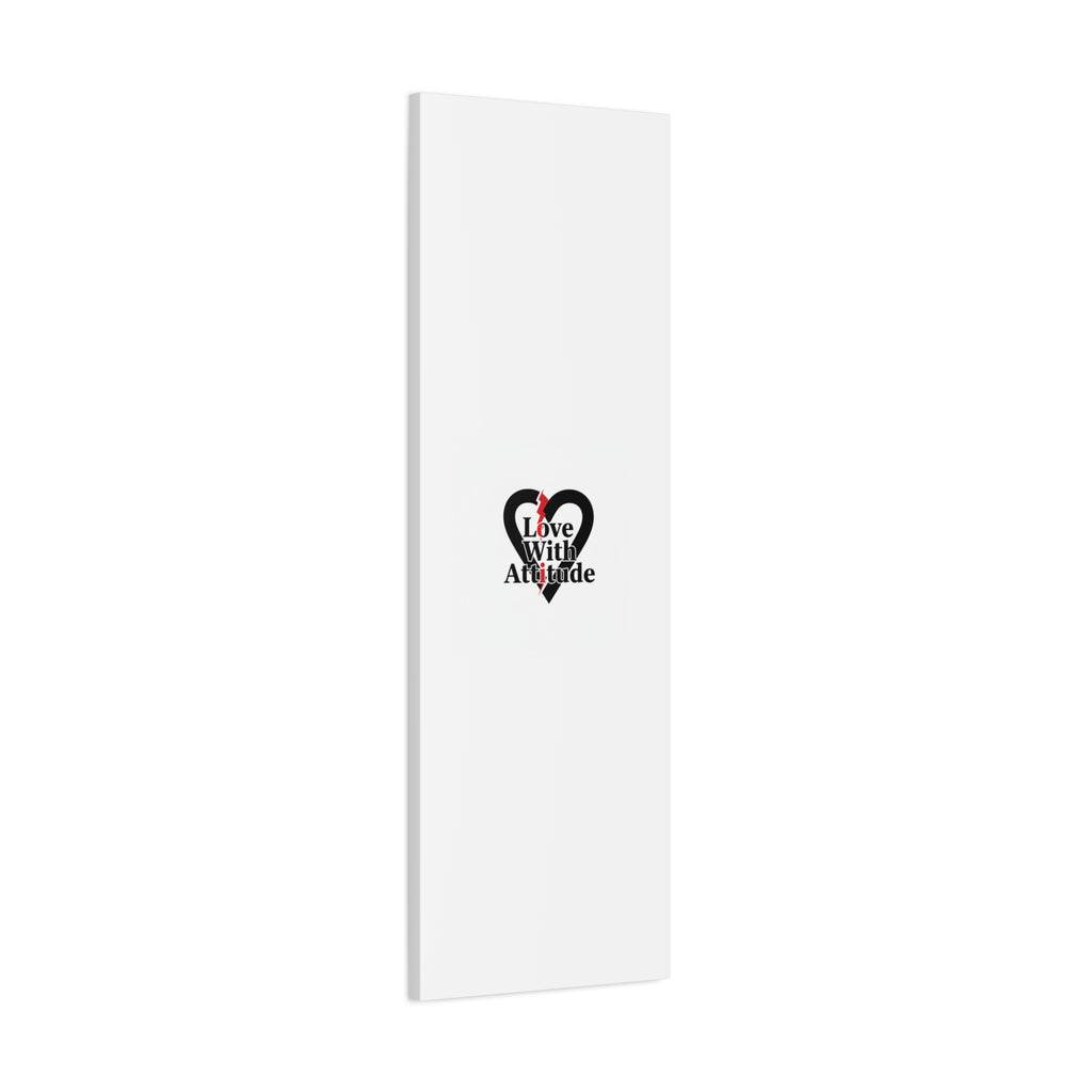 Chain Lightning Heart Canvas | punk heart, minimalist love icon