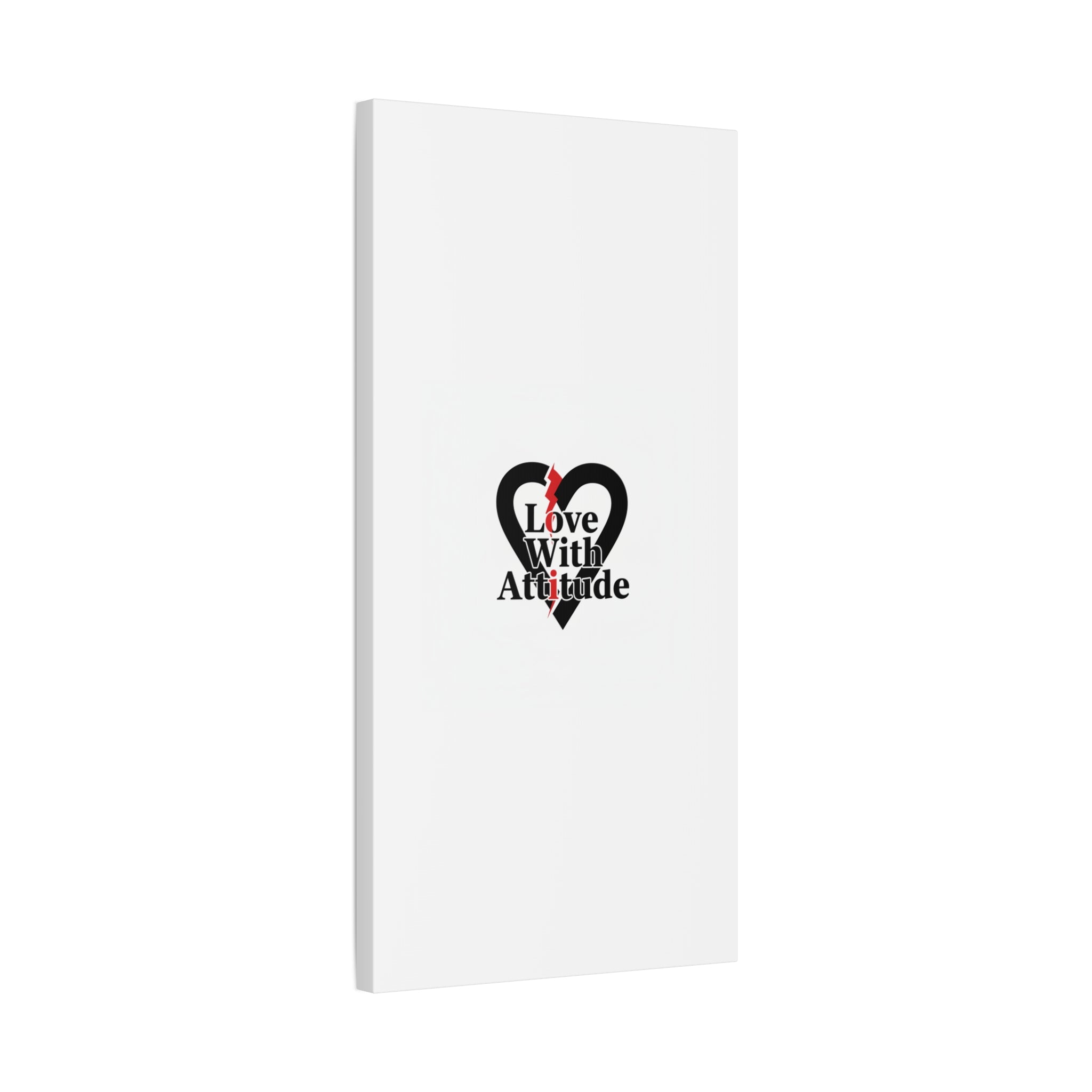 Chain Lightning Heart Canvas | punk heart, minimalist love icon