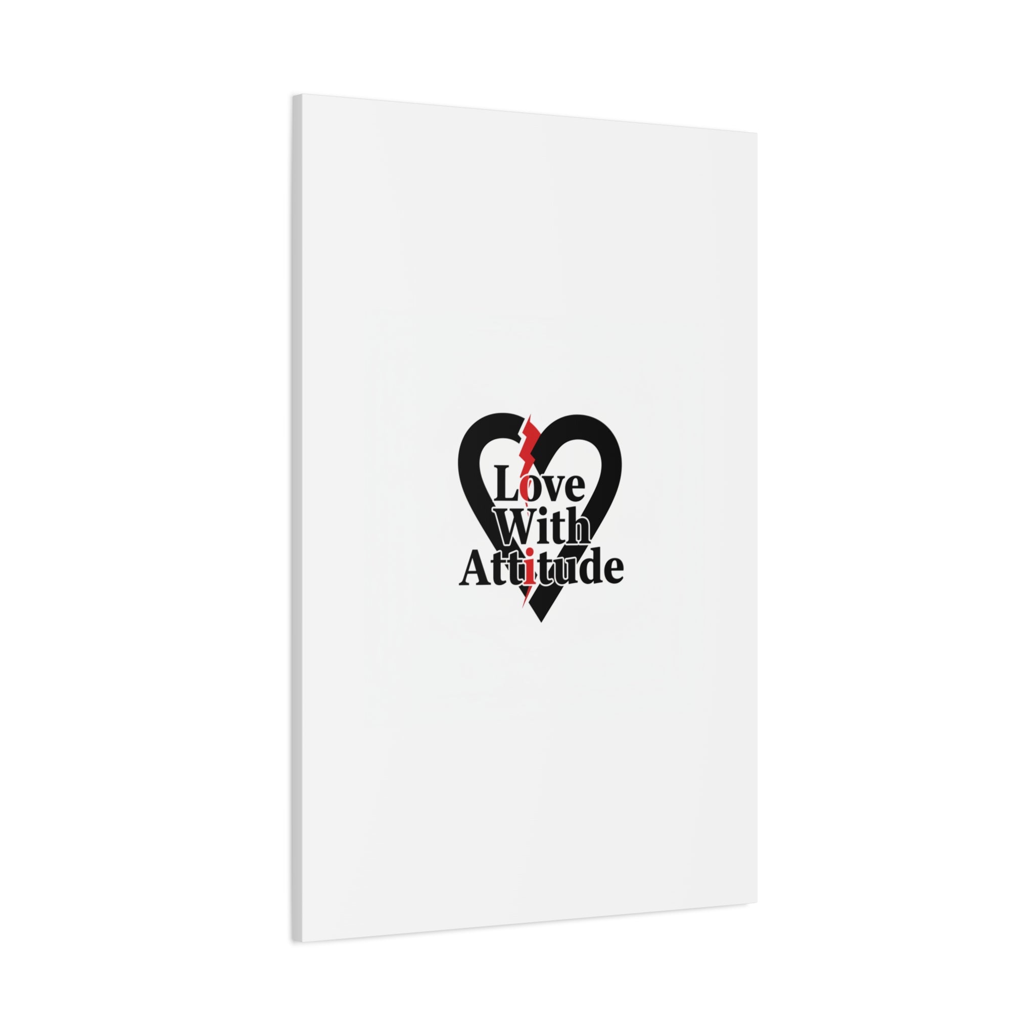Chain Lightning Heart Canvas | punk heart, minimalist love icon