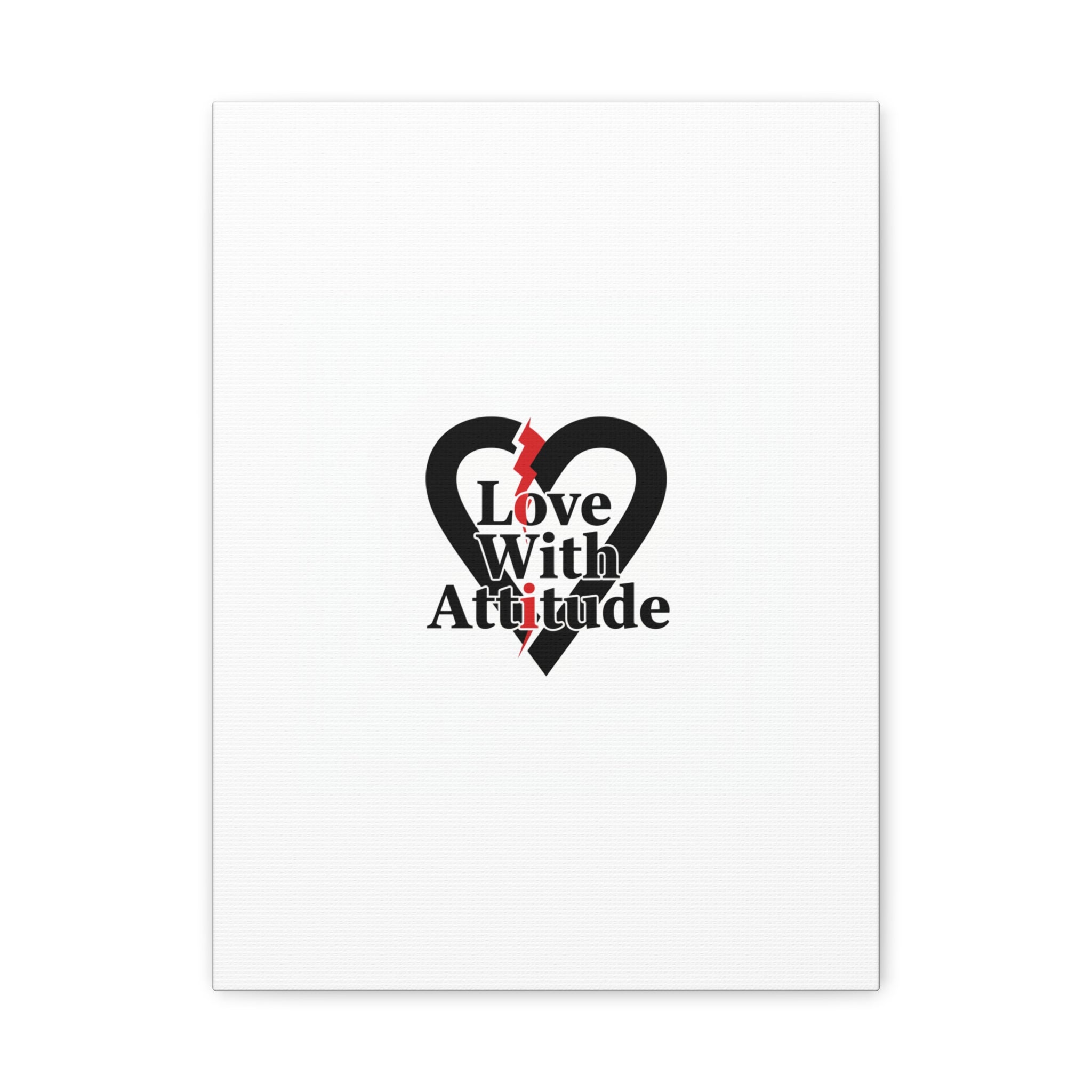 Chain Lightning Heart Canvas | punk heart, minimalist love icon