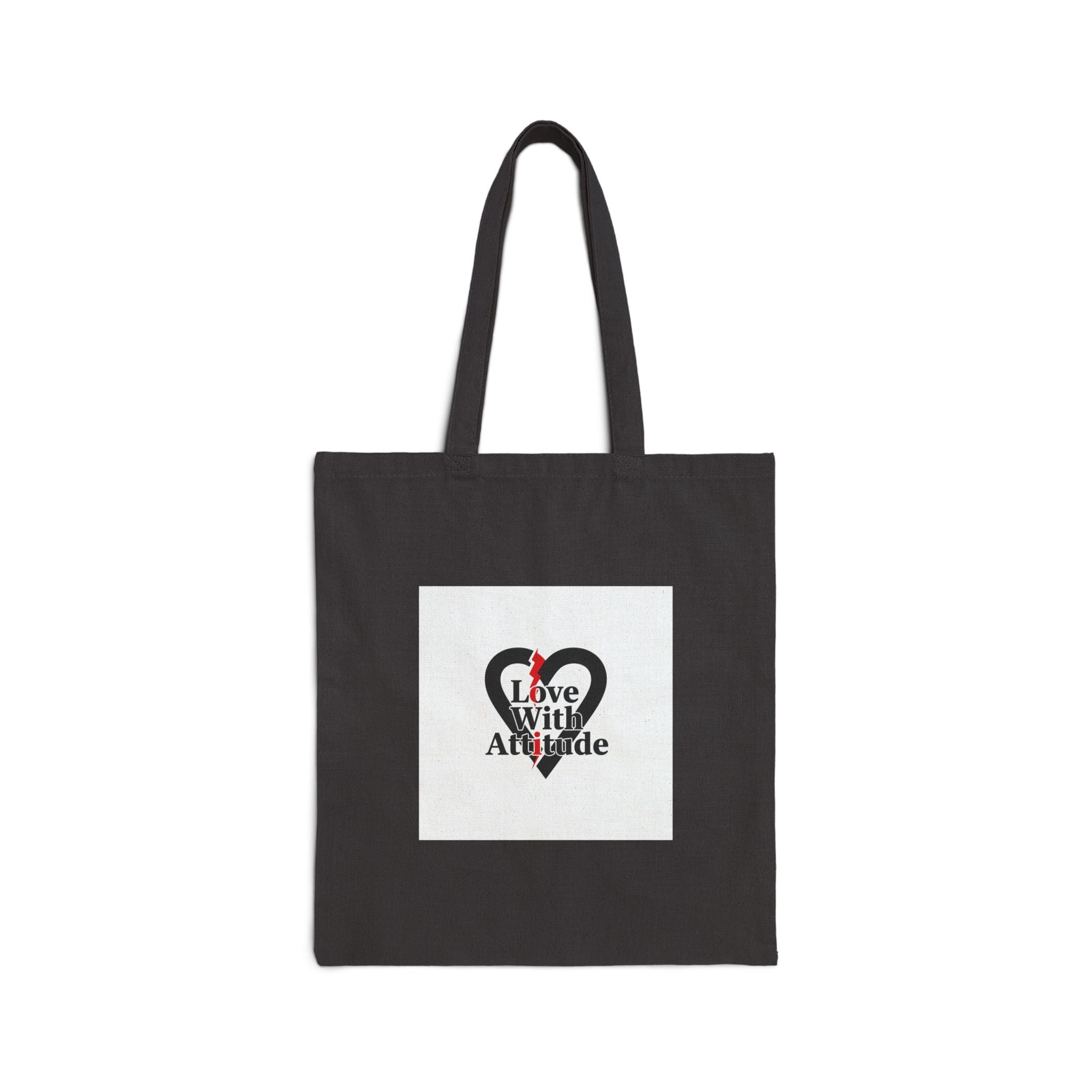 Chain Heart Graphic Tote | Modern Heart Design, Minimalist Punk Love Icon