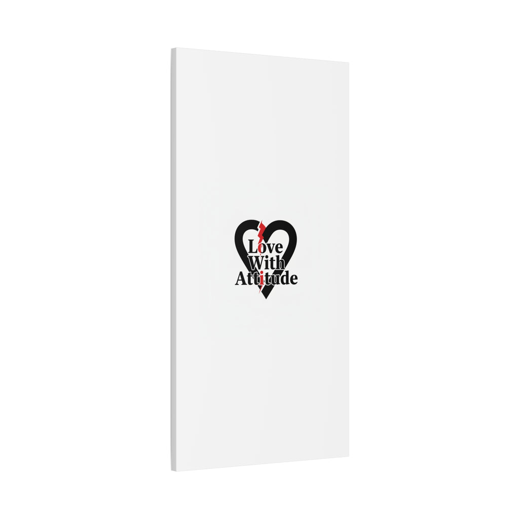 Chain Lightning Heart Canvas | punk heart, minimalist love icon