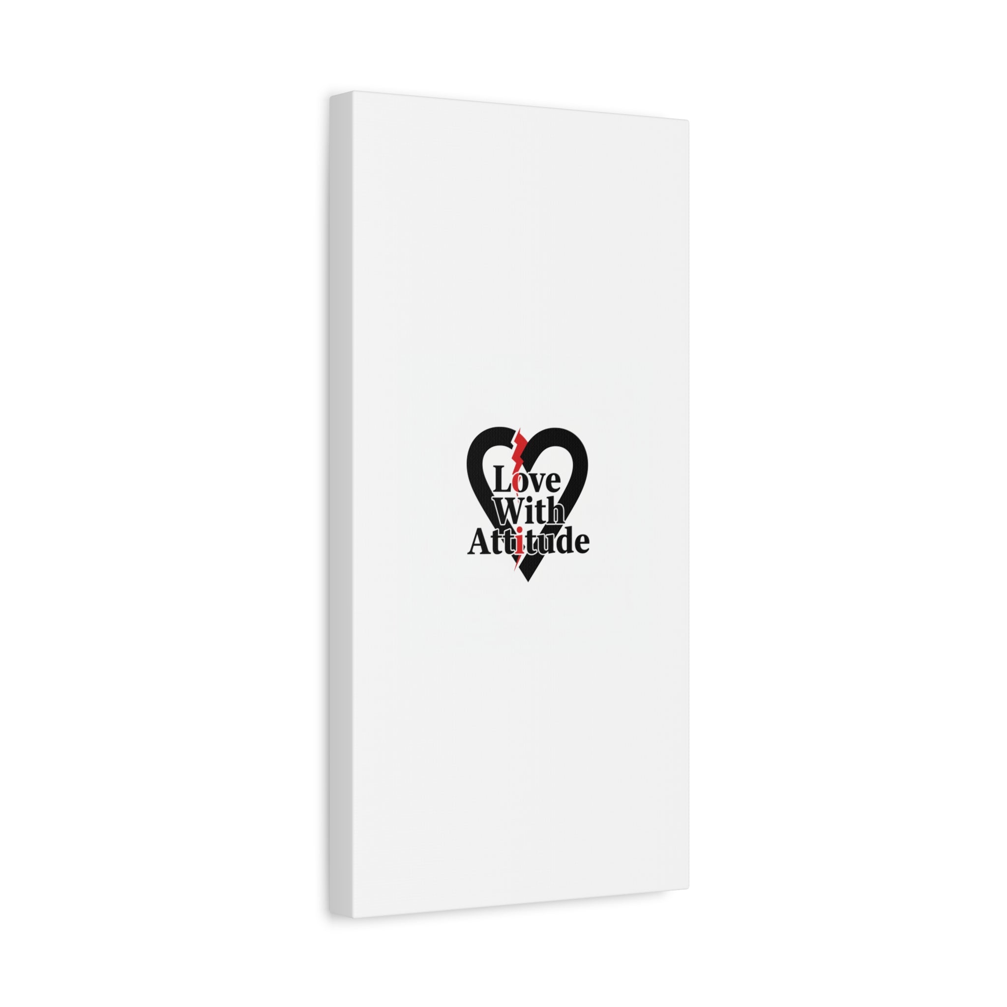 Chain Lightning Heart Canvas | punk heart, minimalist love icon