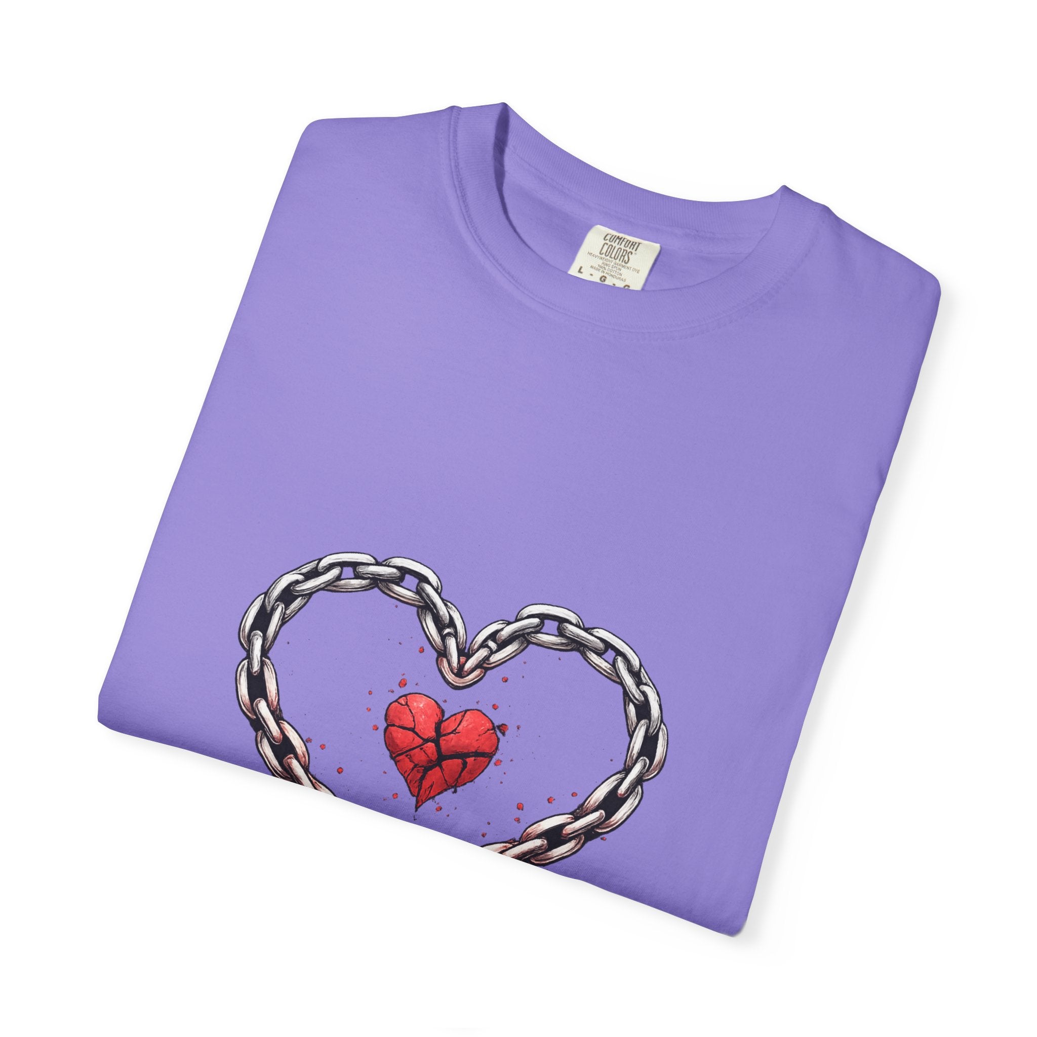 Unisex plaggfarget T-skjorte