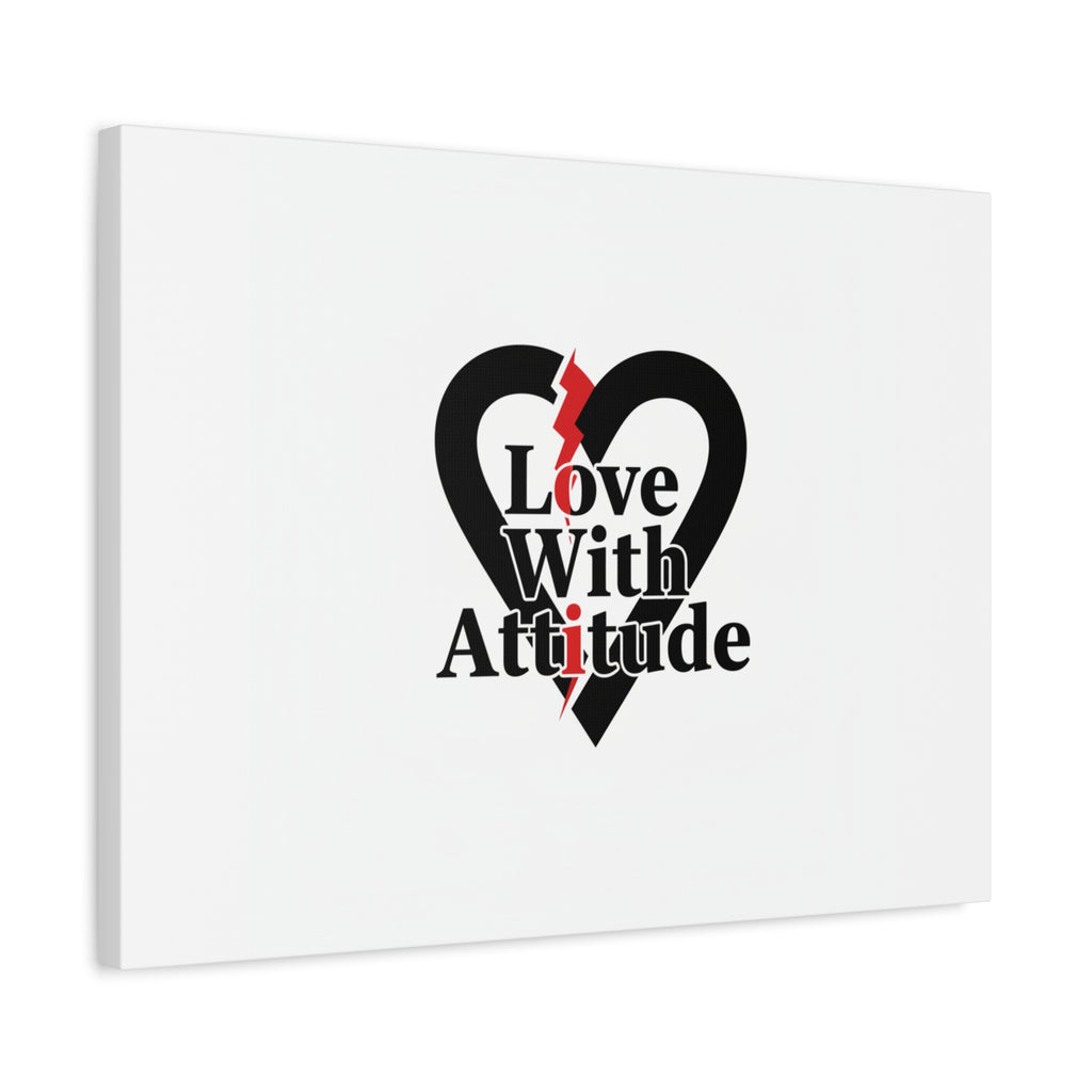 Chain Lightning Heart Canvas | punk heart, minimalist love icon