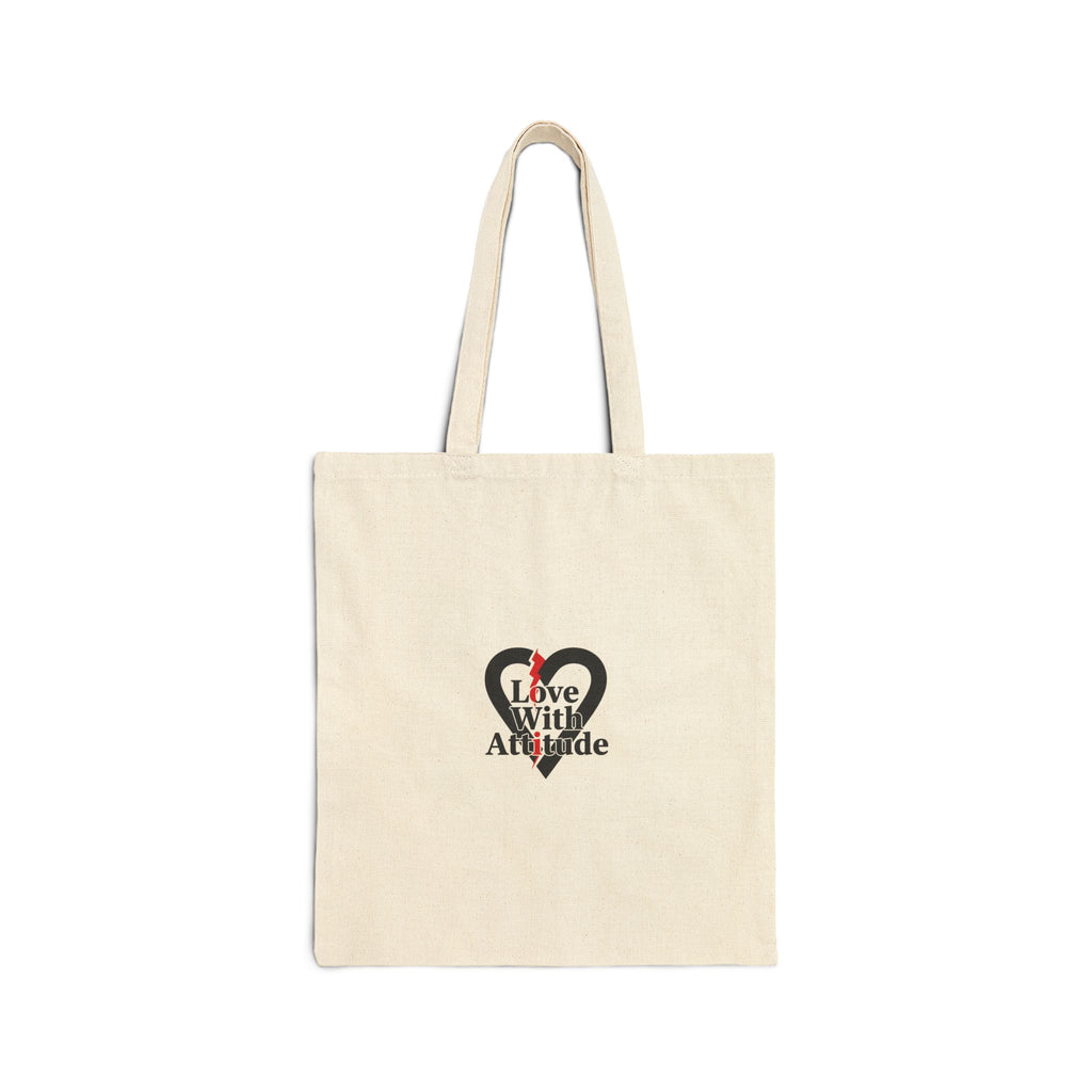 Chain Heart Graphic Tote | Modern Heart Design, Minimalist Punk Love Icon