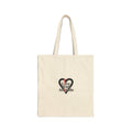 Chain Heart Graphic Tote | Modern Heart Design, Minimalist Punk Love Icon